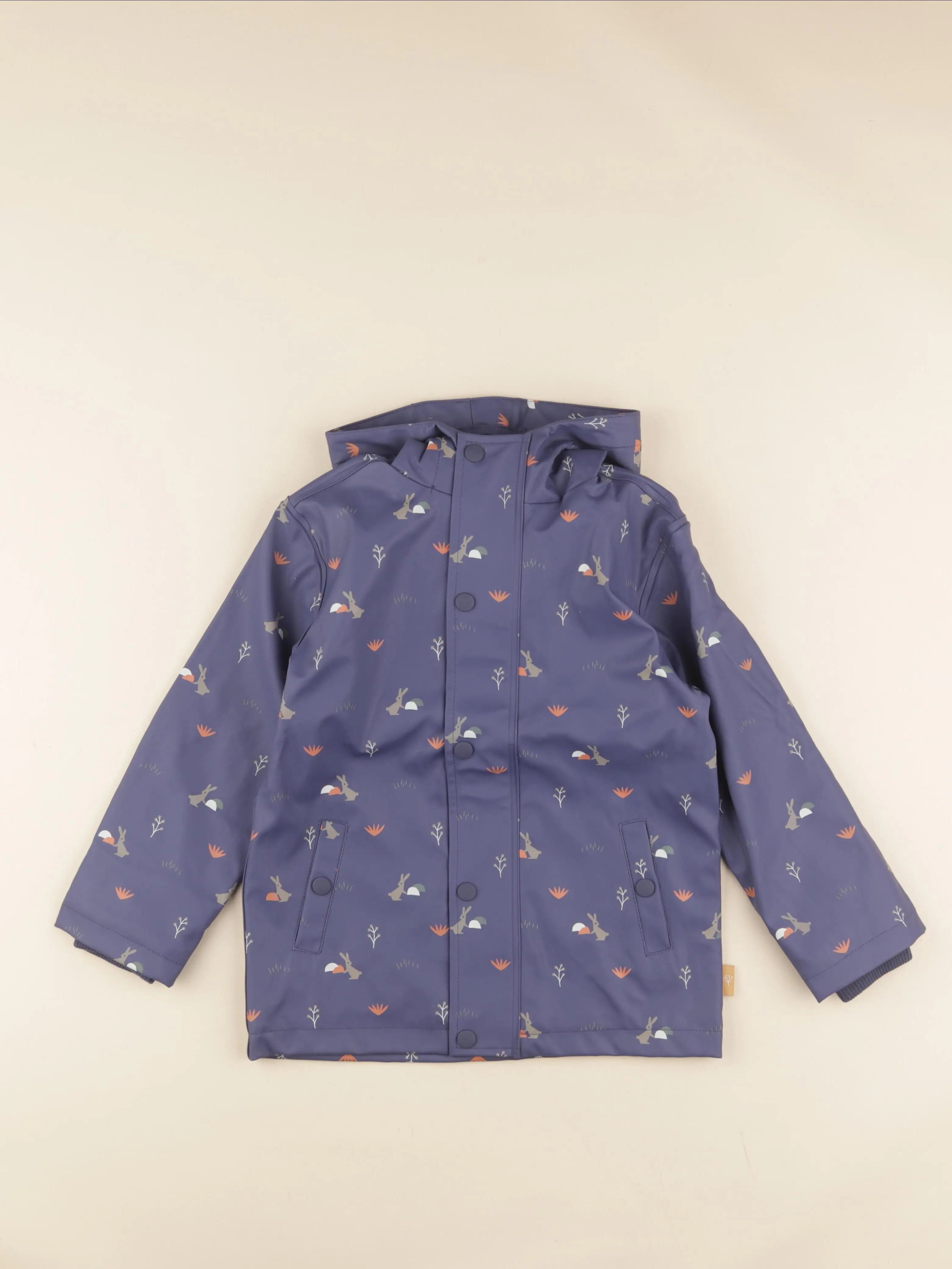 Imperméable bleu Lapins