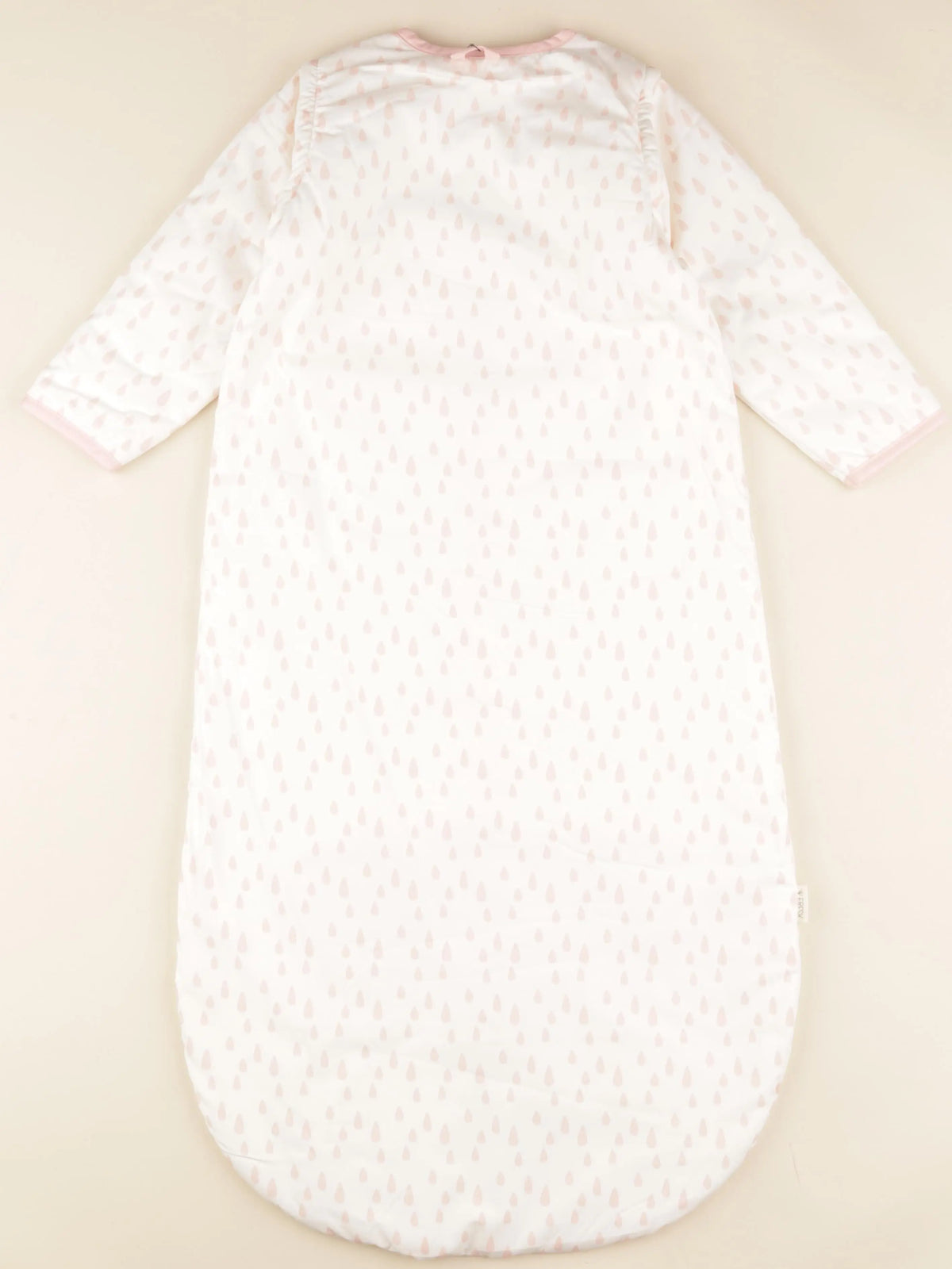 Gigoteuse 90 cm TOG 2,8 blanc, rose Gouttes