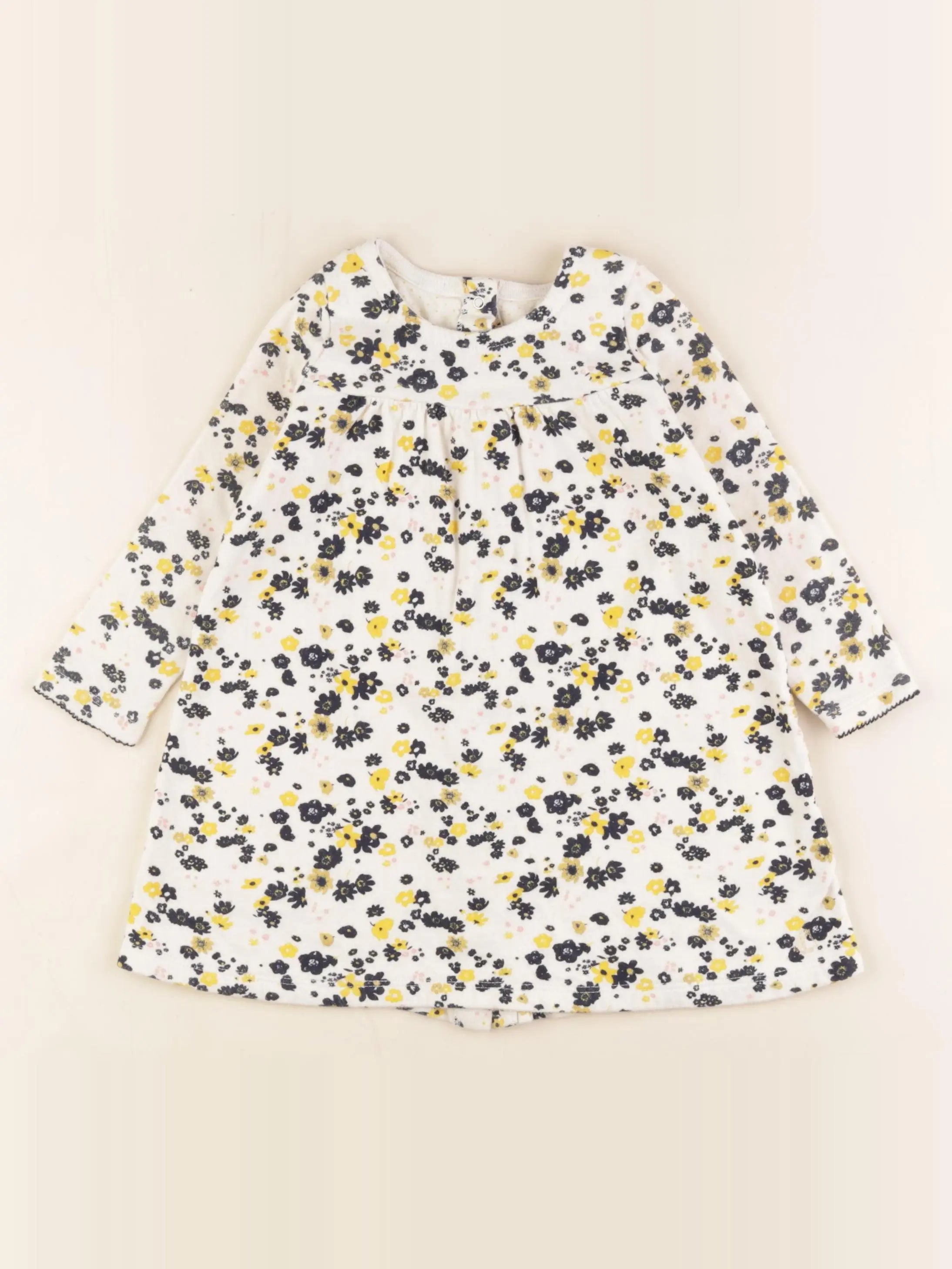 Petit Bateau - robe beige - 24 mois