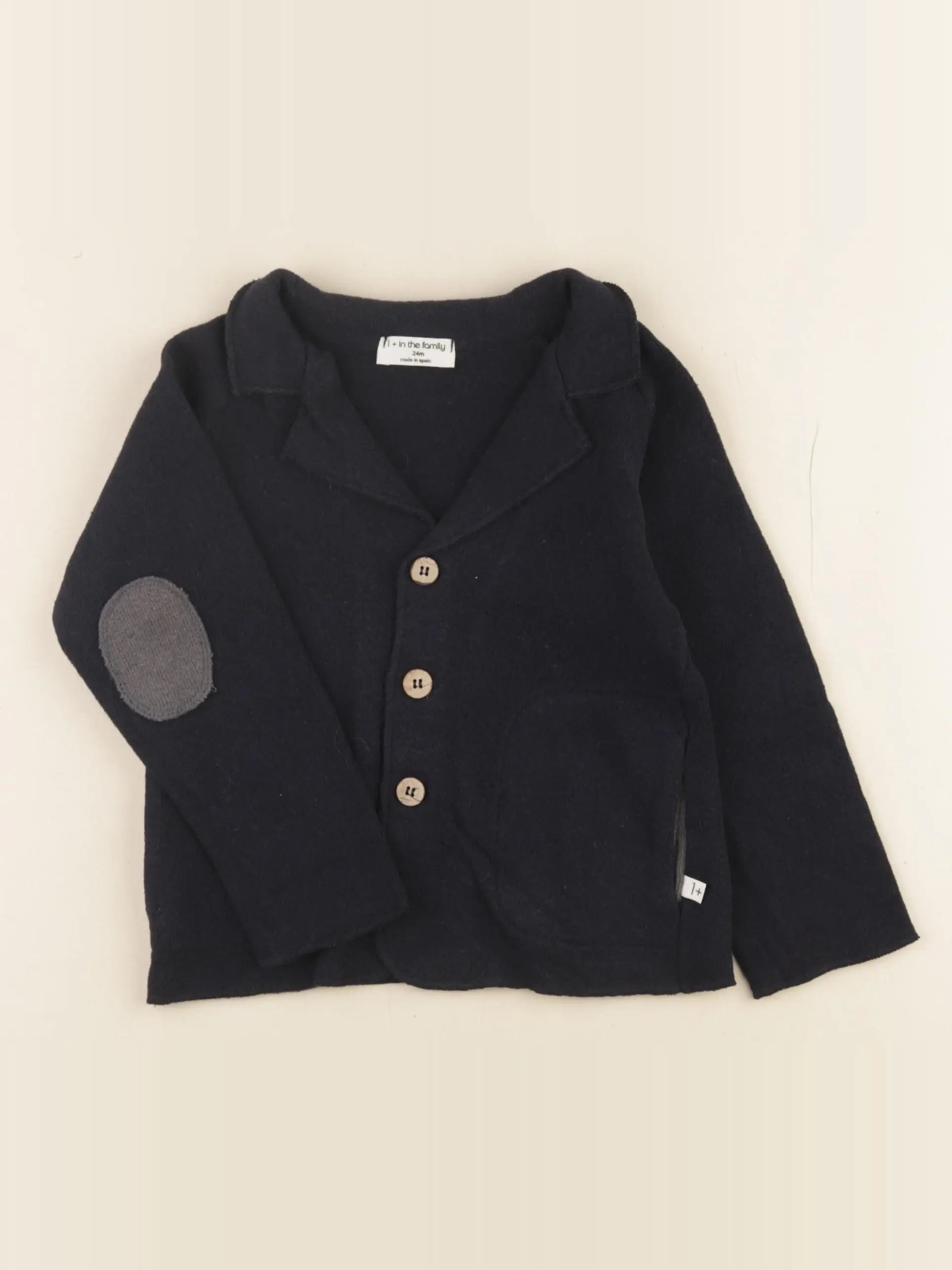 1+ In the family - gilet bleu - 24 mois