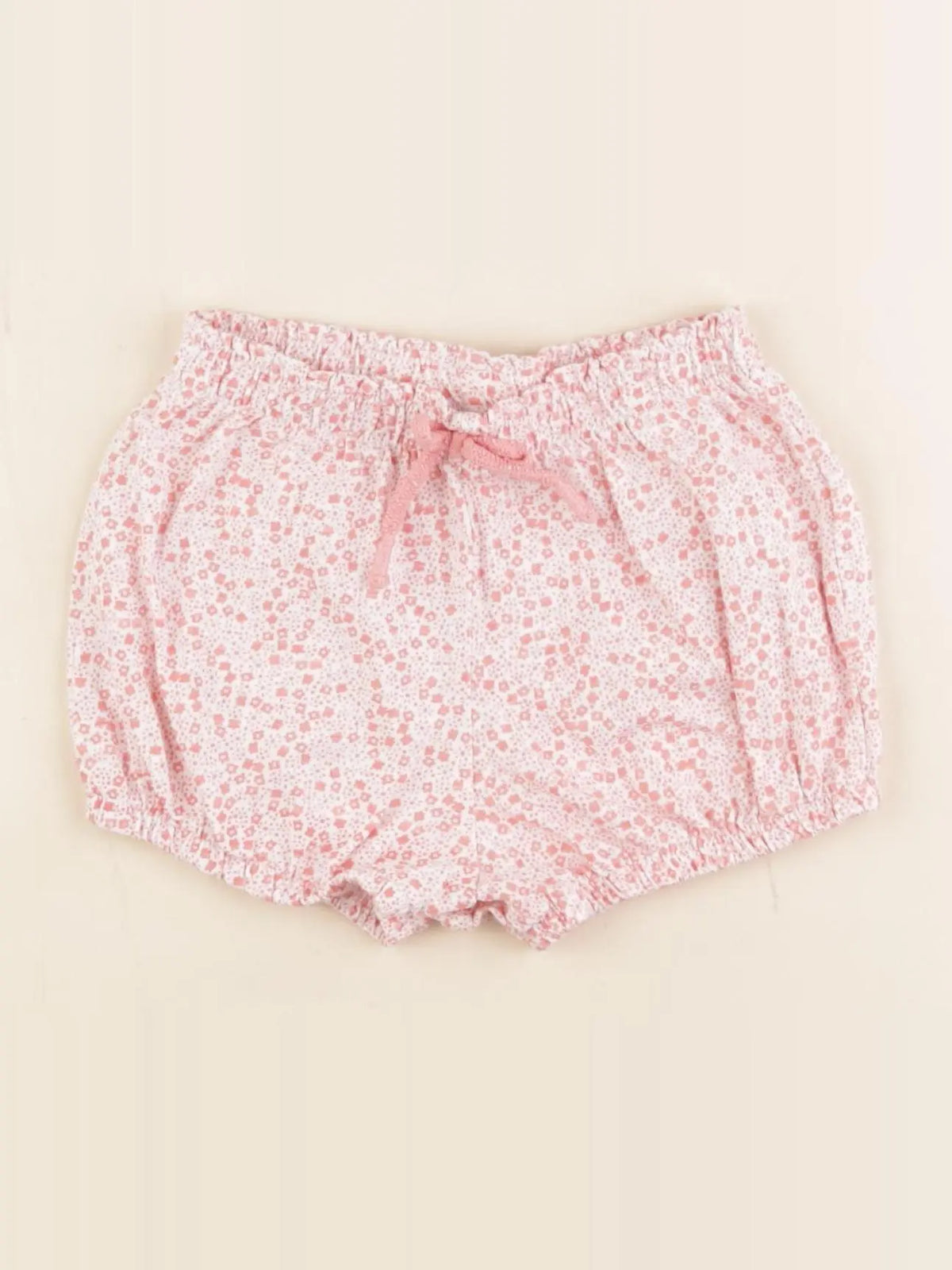 Vertbaudet - bloomer blanc, rose, or - 18 mois