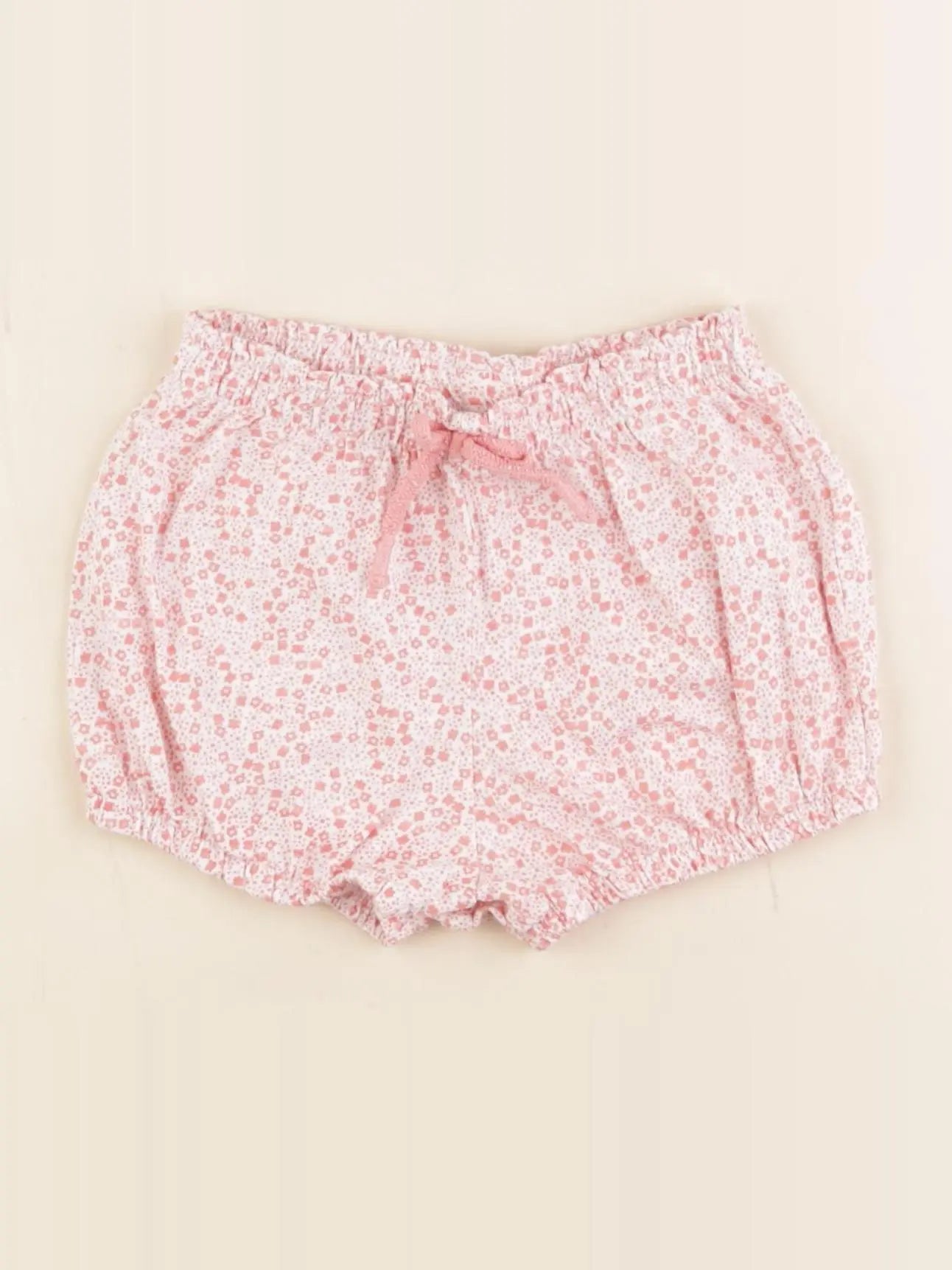 Vertbaudet - bloomer blanc, rose, or - 18 mois