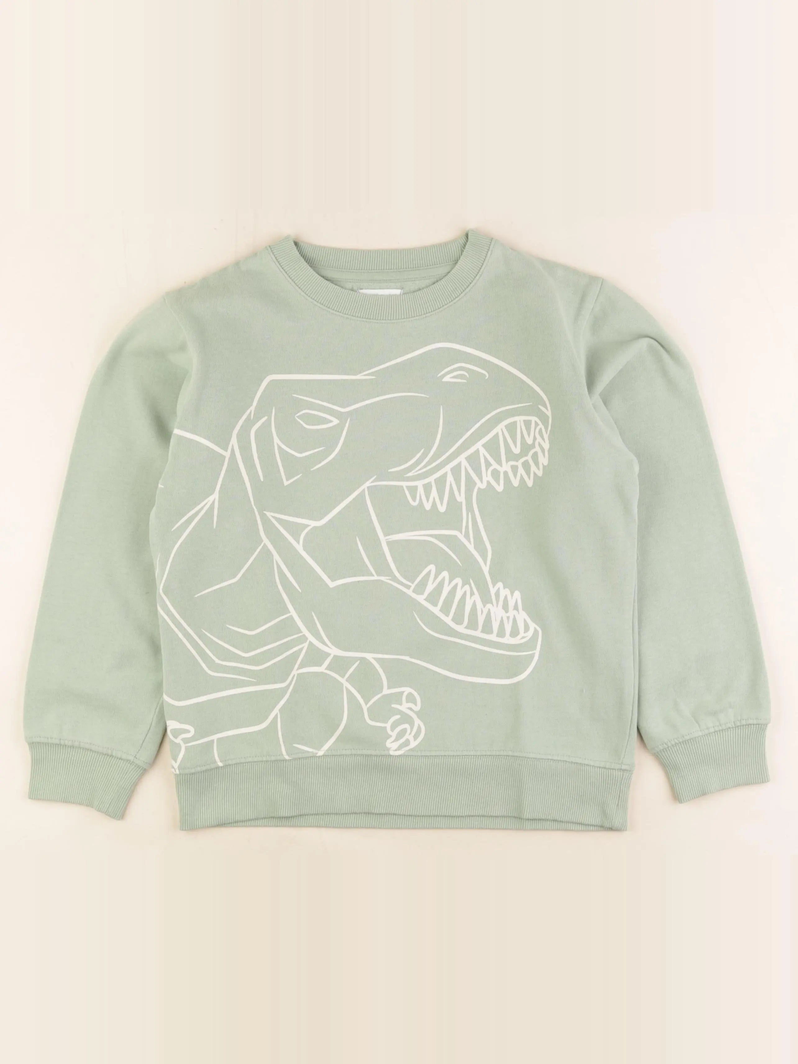 Vertbaudet - sweat vert - 10 ans