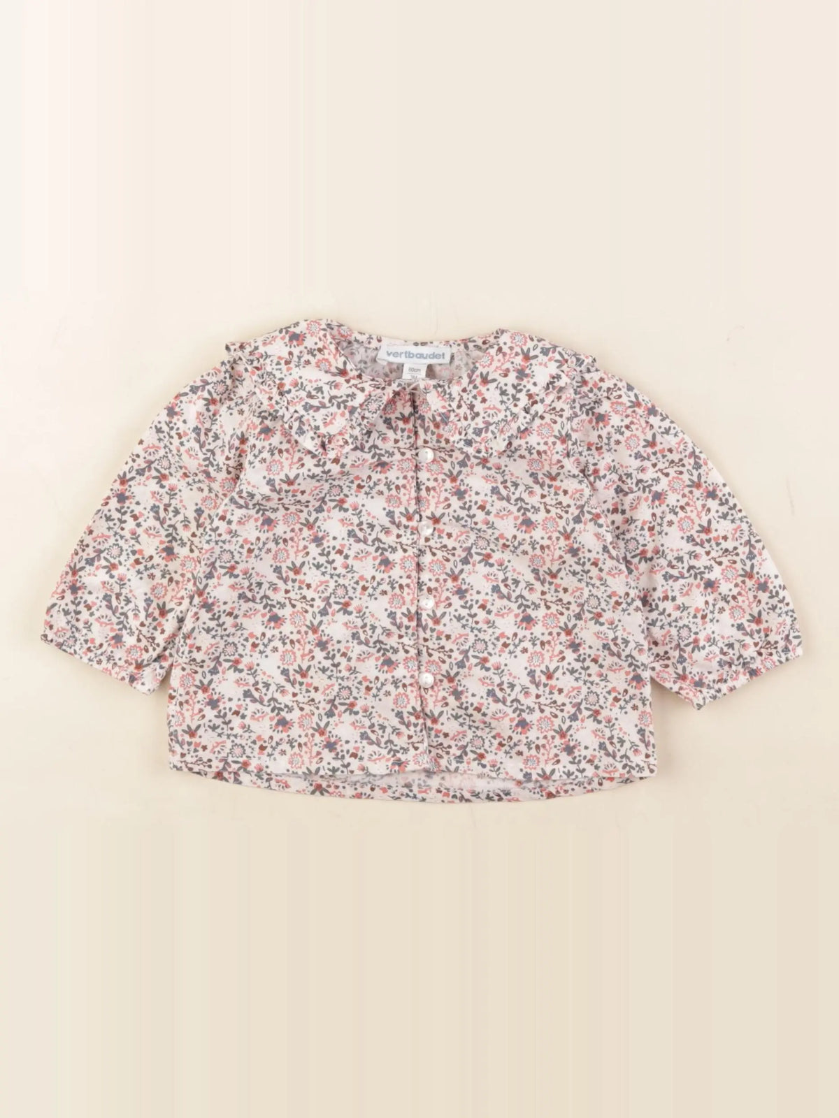 Vertbaudet - blouse multicolore - 3 mois
