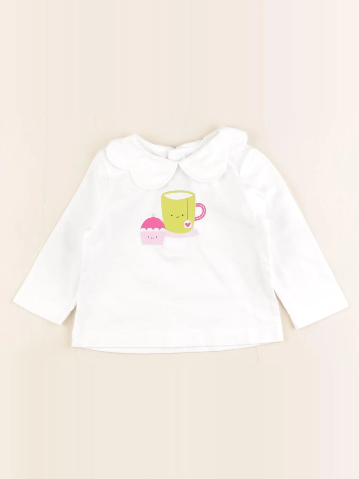 Jacadi - tee-shirt blanc - 6 mois