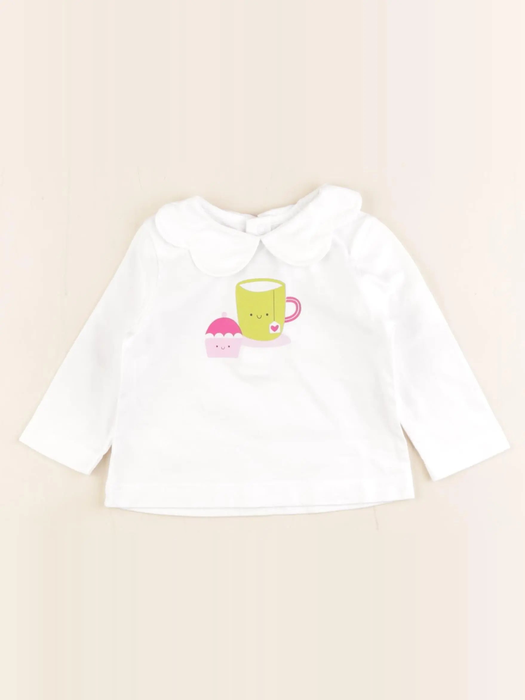 Jacadi - tee-shirt blanc - 6 mois