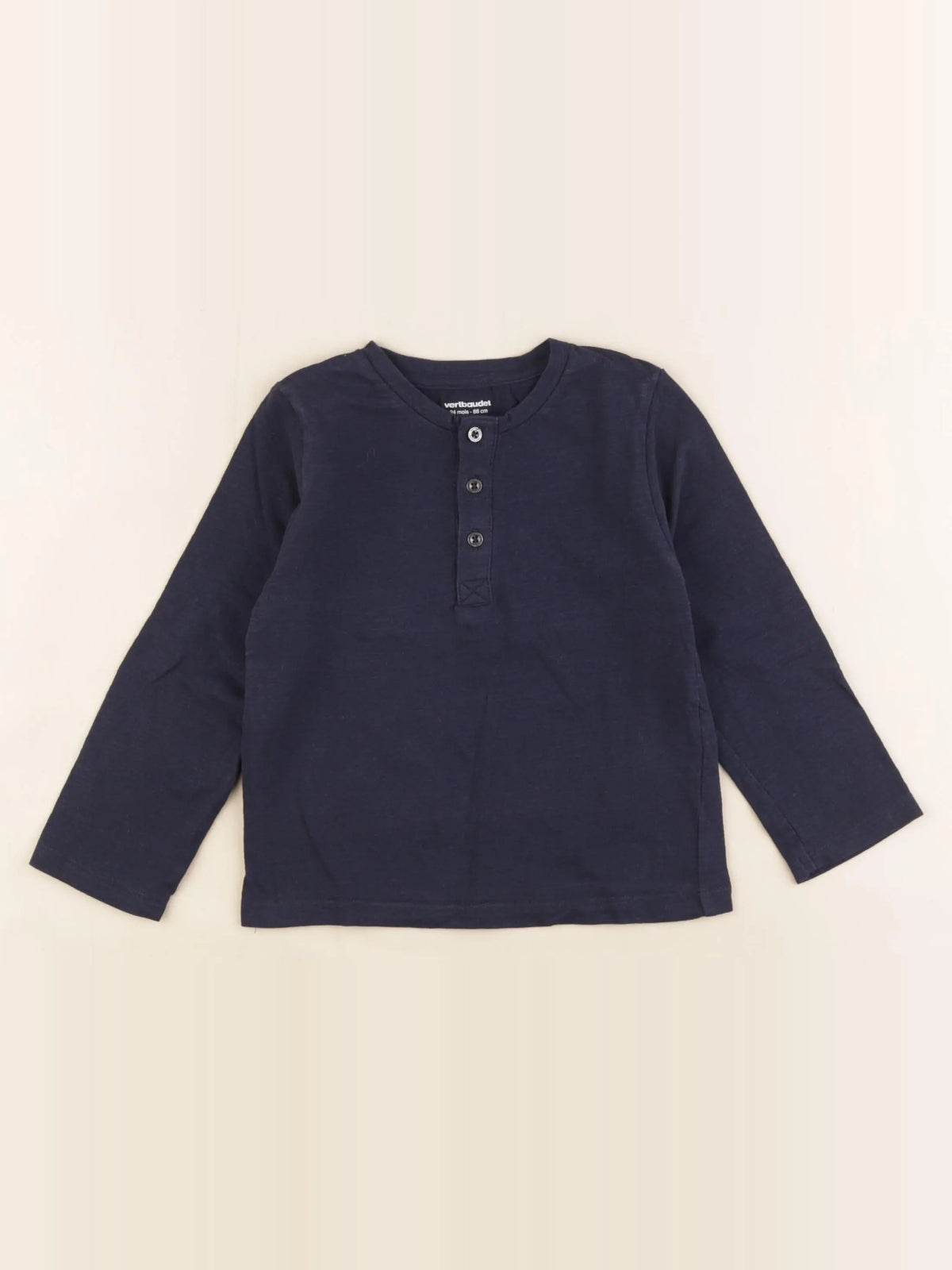Vertbaudet - tee-shirt bleu - 24 mois
