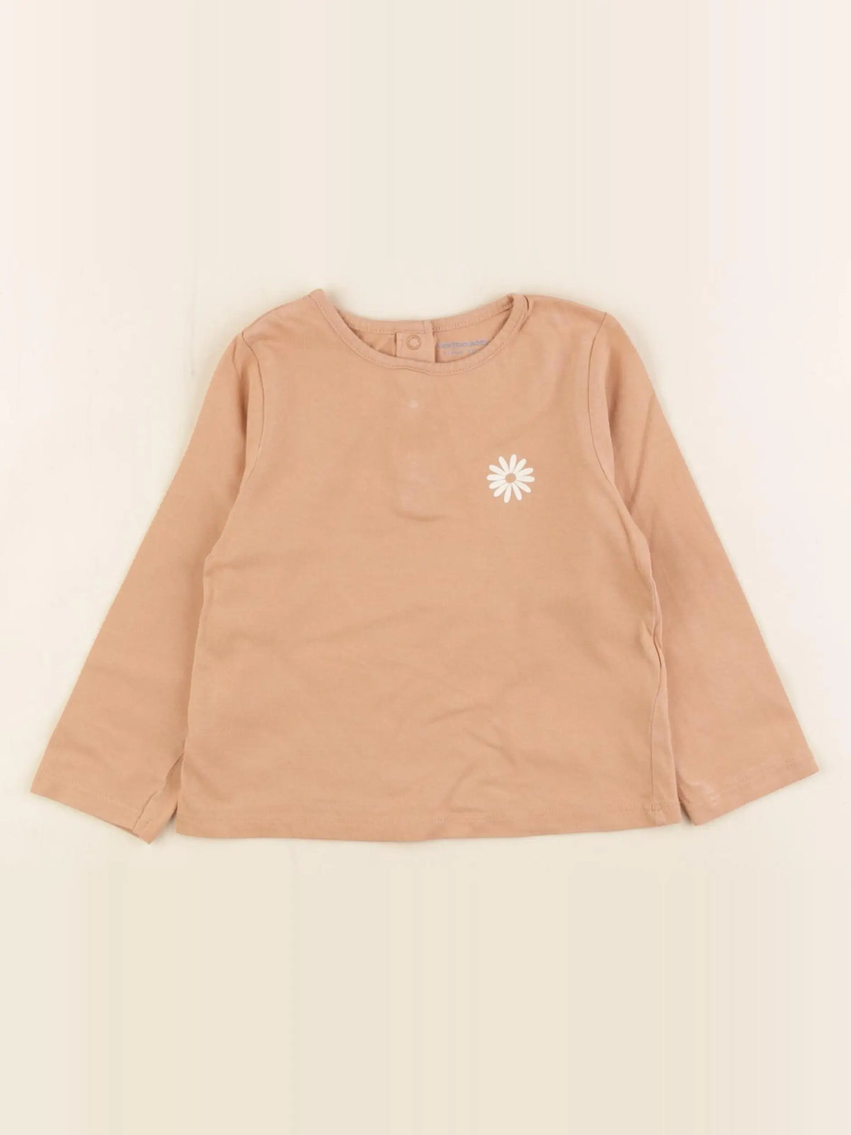 Vertbaudet - tee-shirt marron - 18 mois