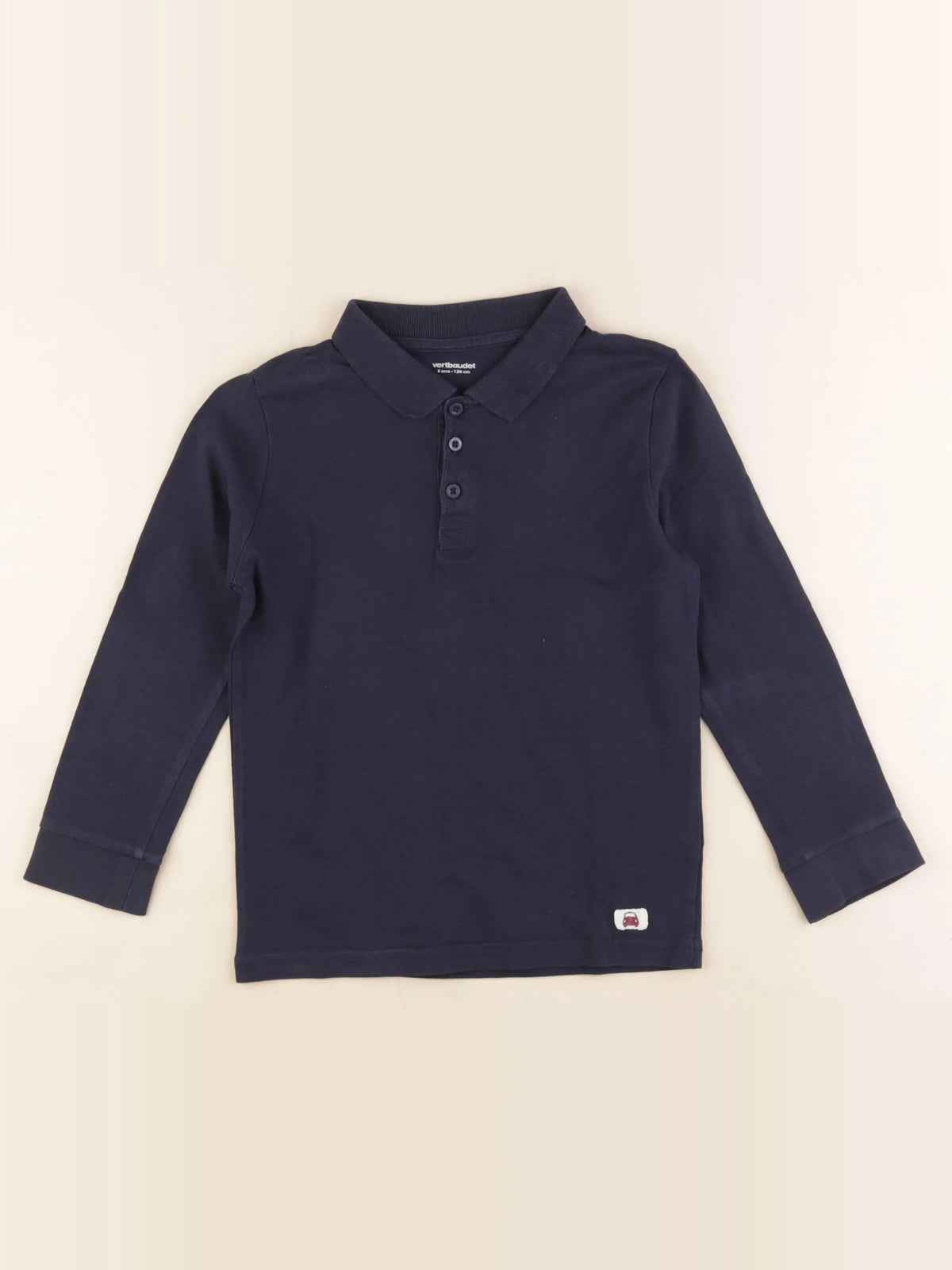 Vertbaudet - polo bleu - 8 ans