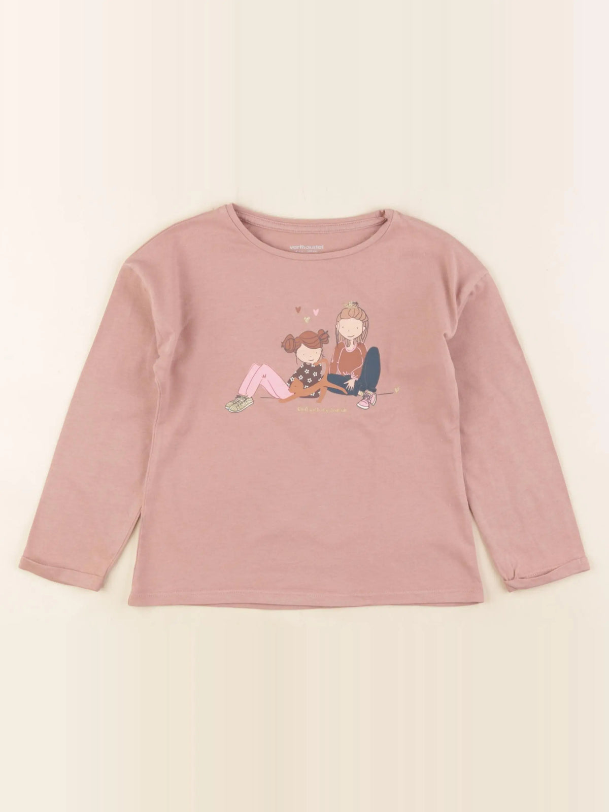 Vertbaudet - tee-shirt rose - 4 ans