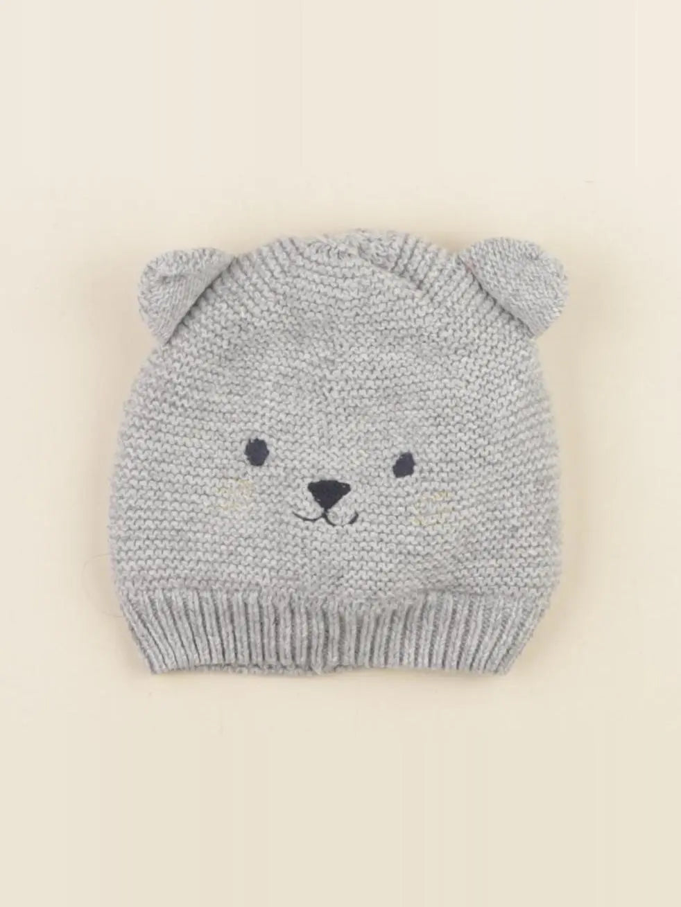 Boutchou - bonnet gris - 6/12 mois