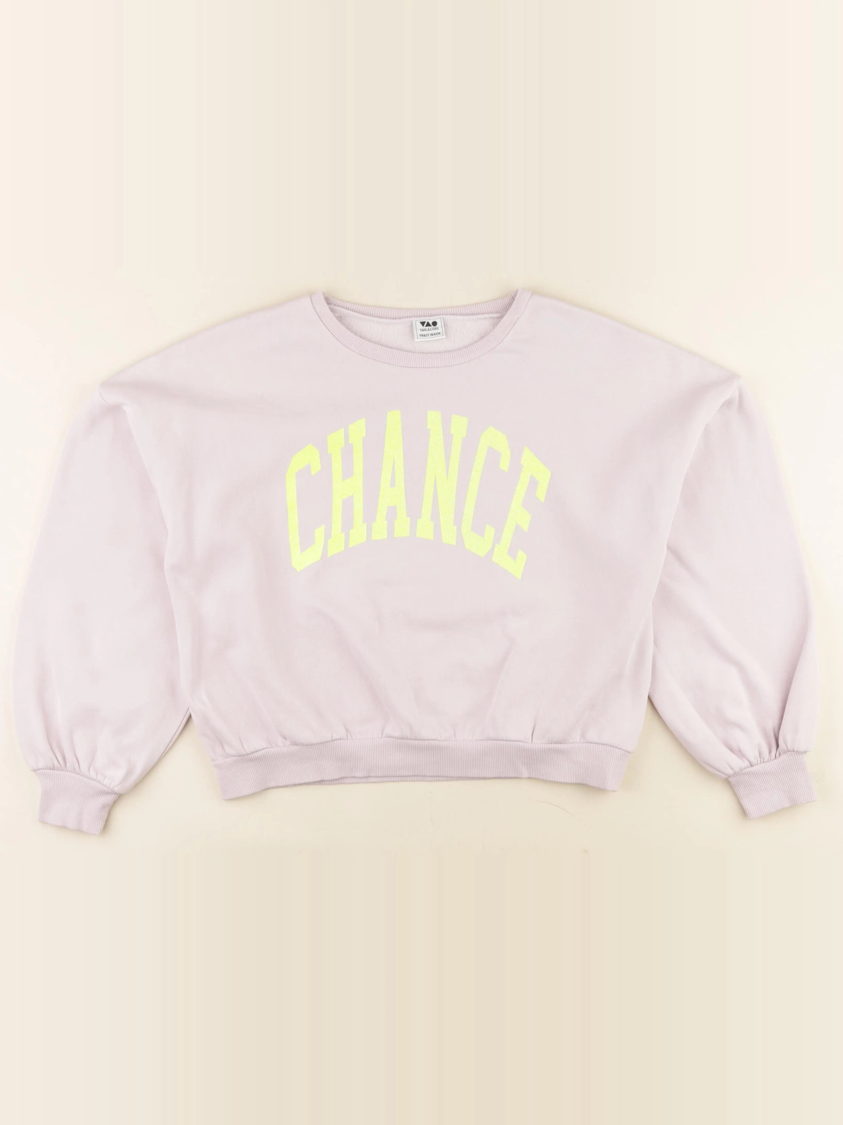 Tape à l'oeil - sweat rose - 14 ans