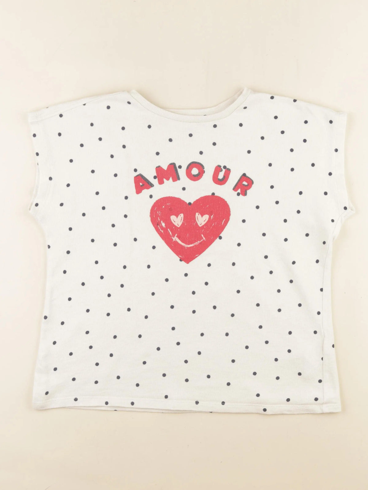 Vertbaudet - tee-shirt beige - 12 ans