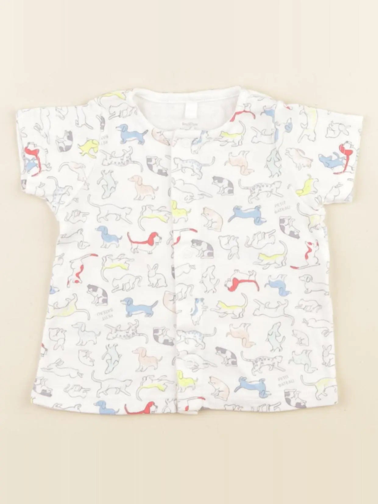 Petit Bateau - tee-shirt multicolore - 6 mois