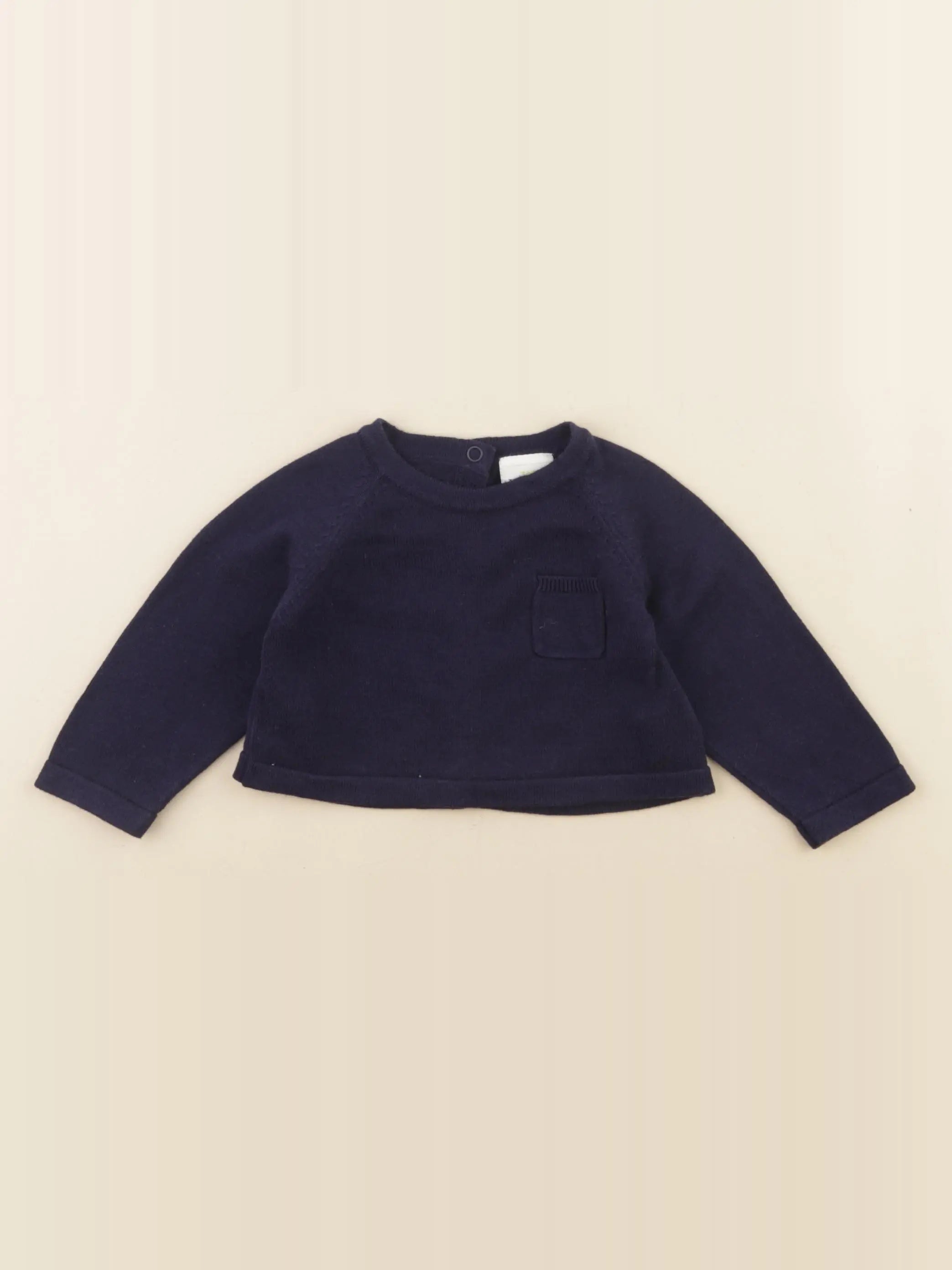 Tape à l'oeil - pull bleu - 6 mois