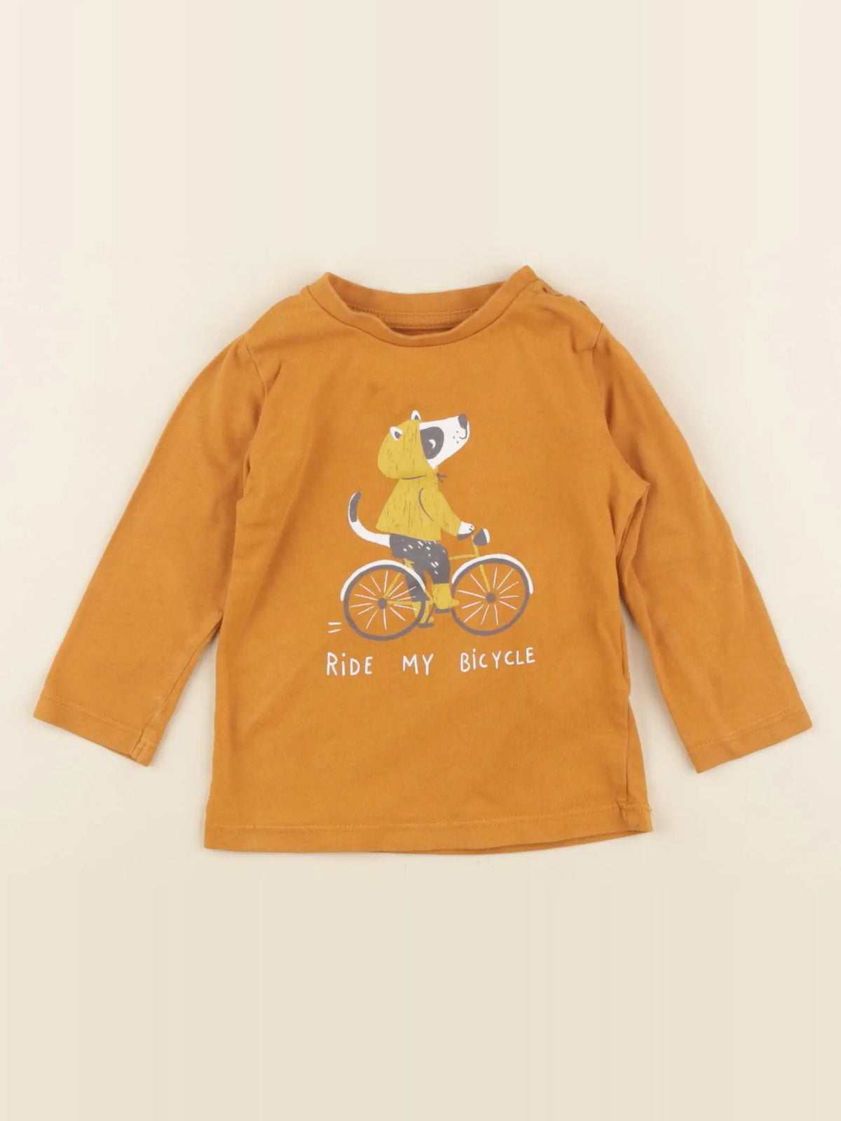 Vertbaudet - tee-shirt orange - 12 mois