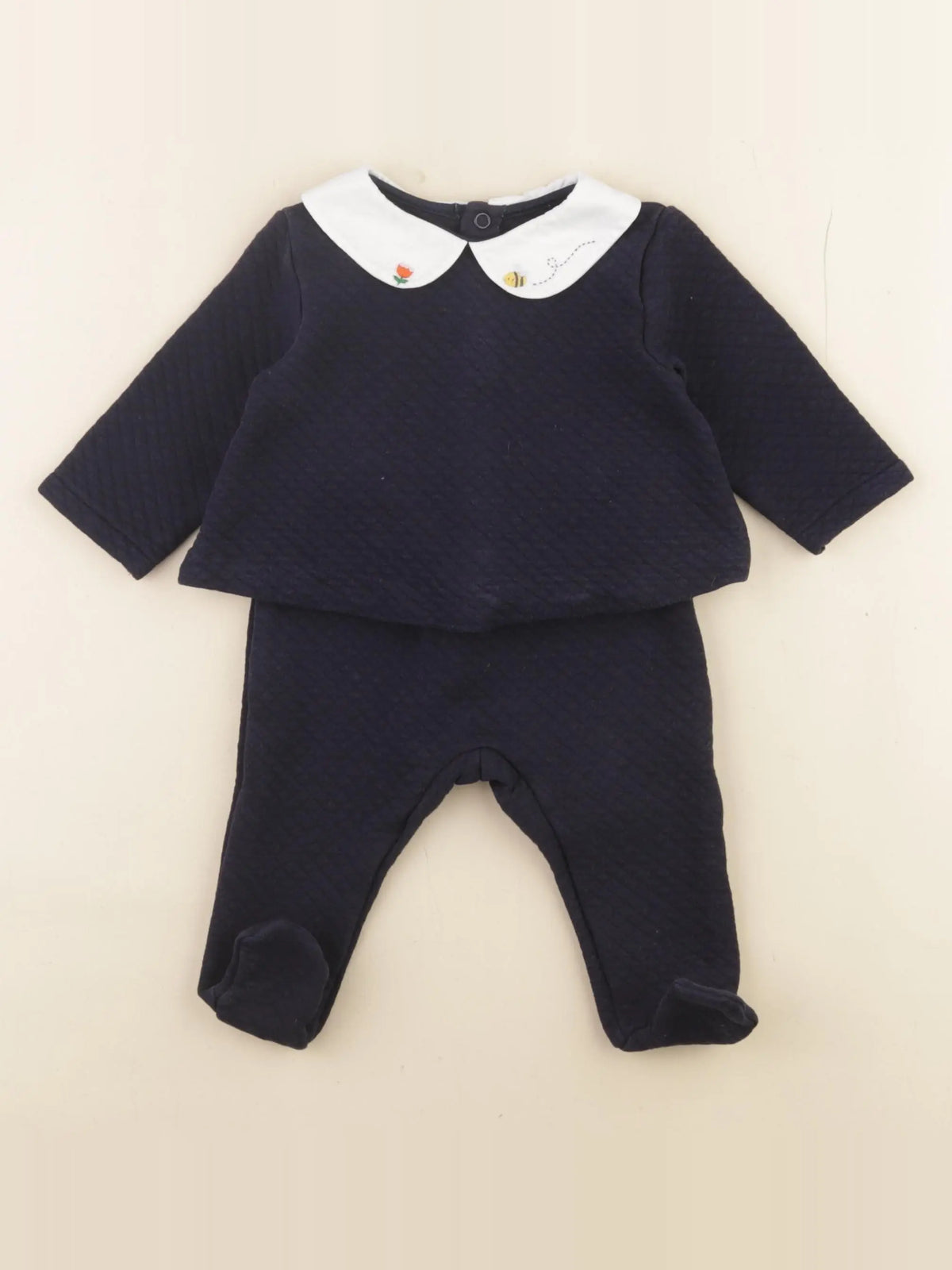 Jacadi - ensemble bleu - 6 mois