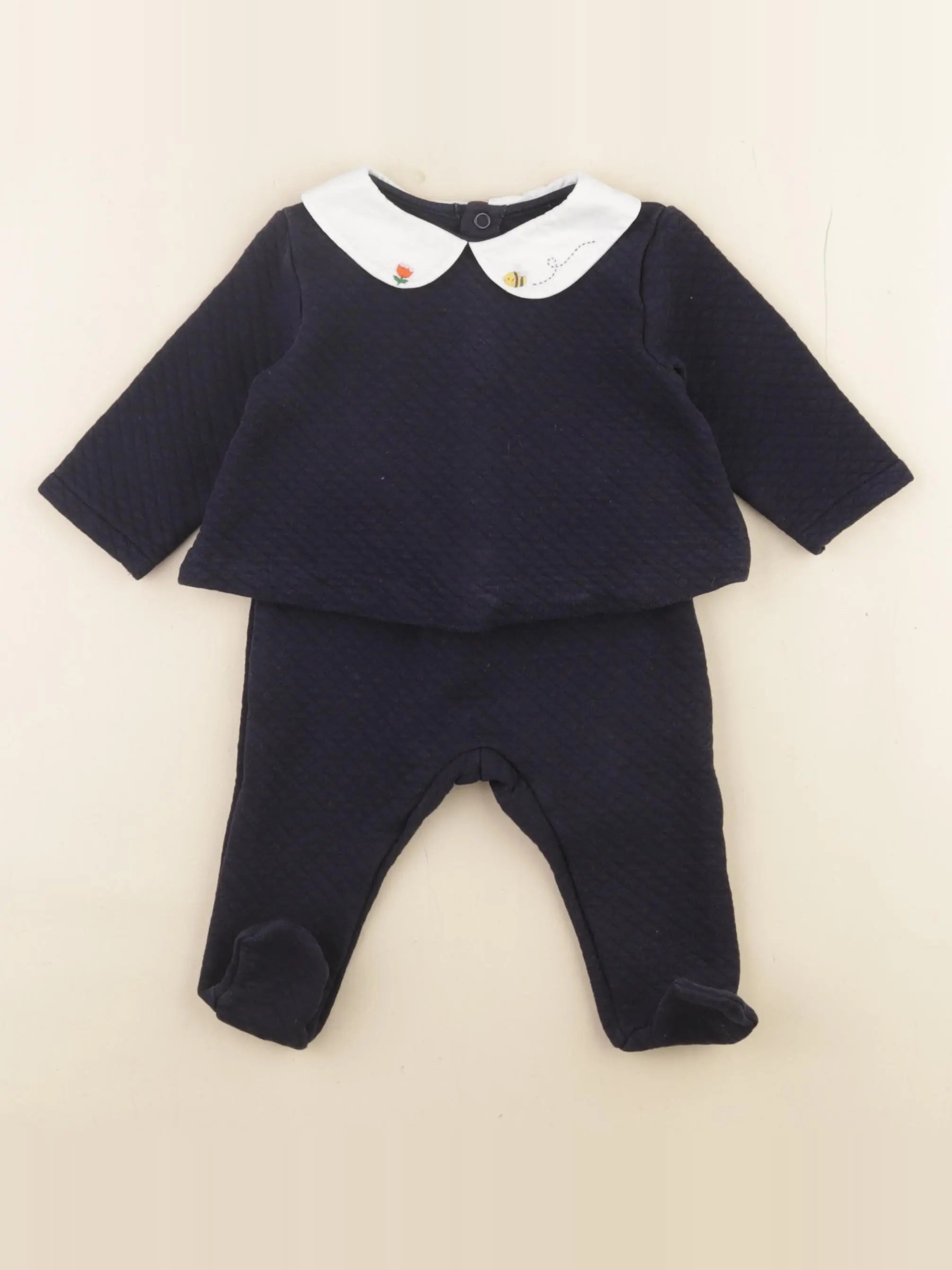 Jacadi - ensemble bleu - 6 mois