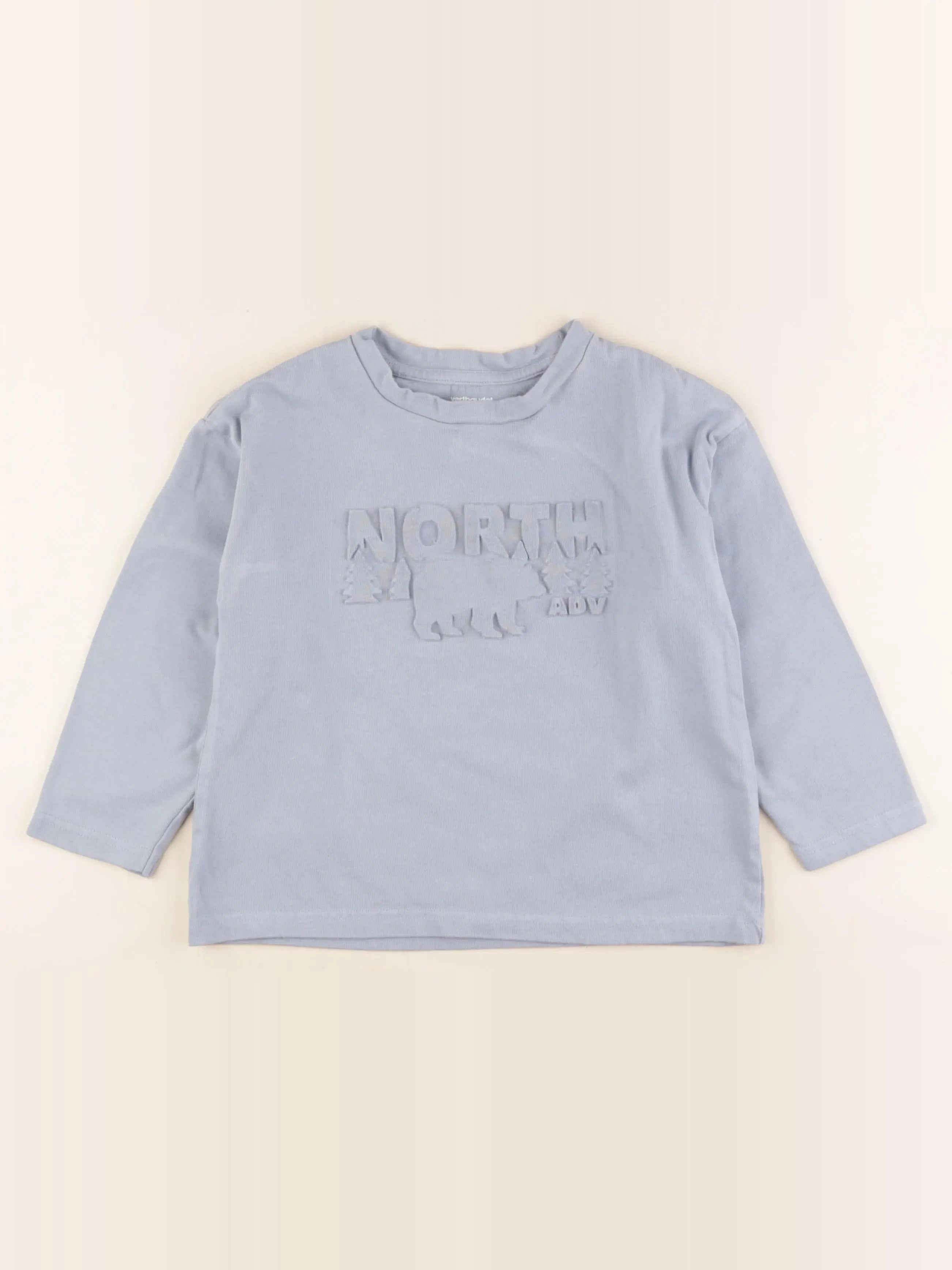 Vertbaudet - tee-shirt bleu - 6 ans