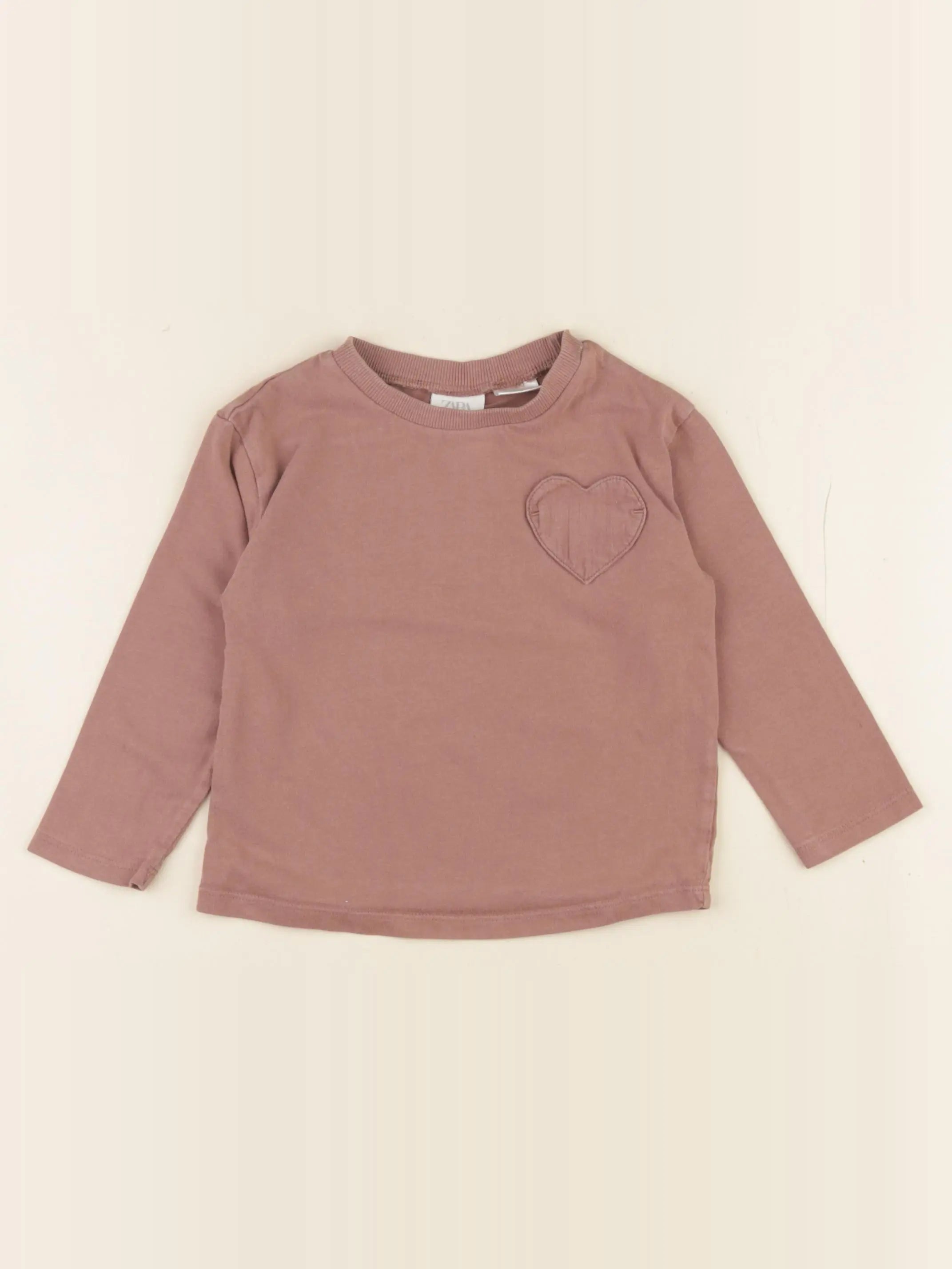 Zara - tee-shirt marron - 18 mois