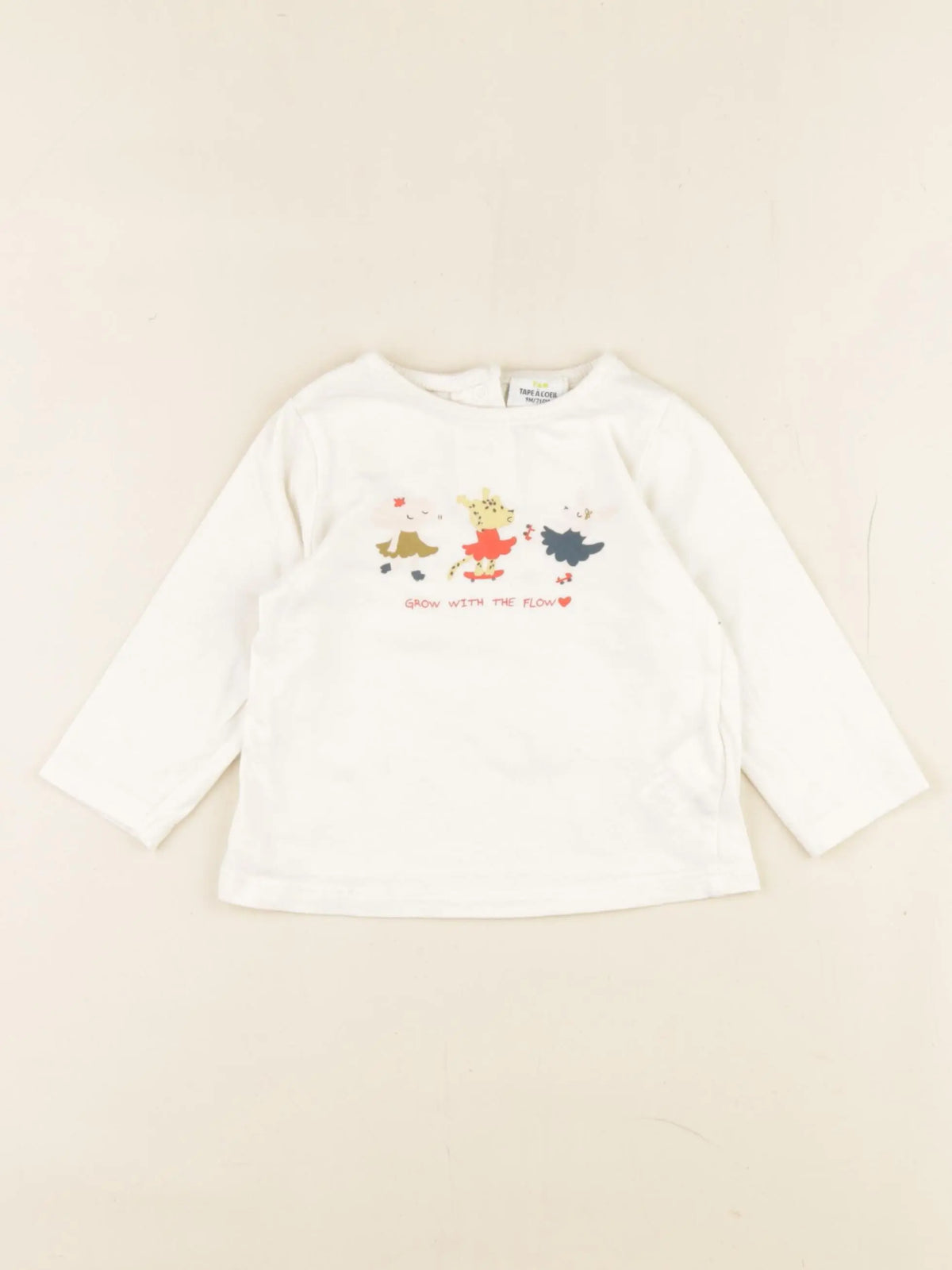 Tape à l'oeil - tee-shirt beige - 9 mois