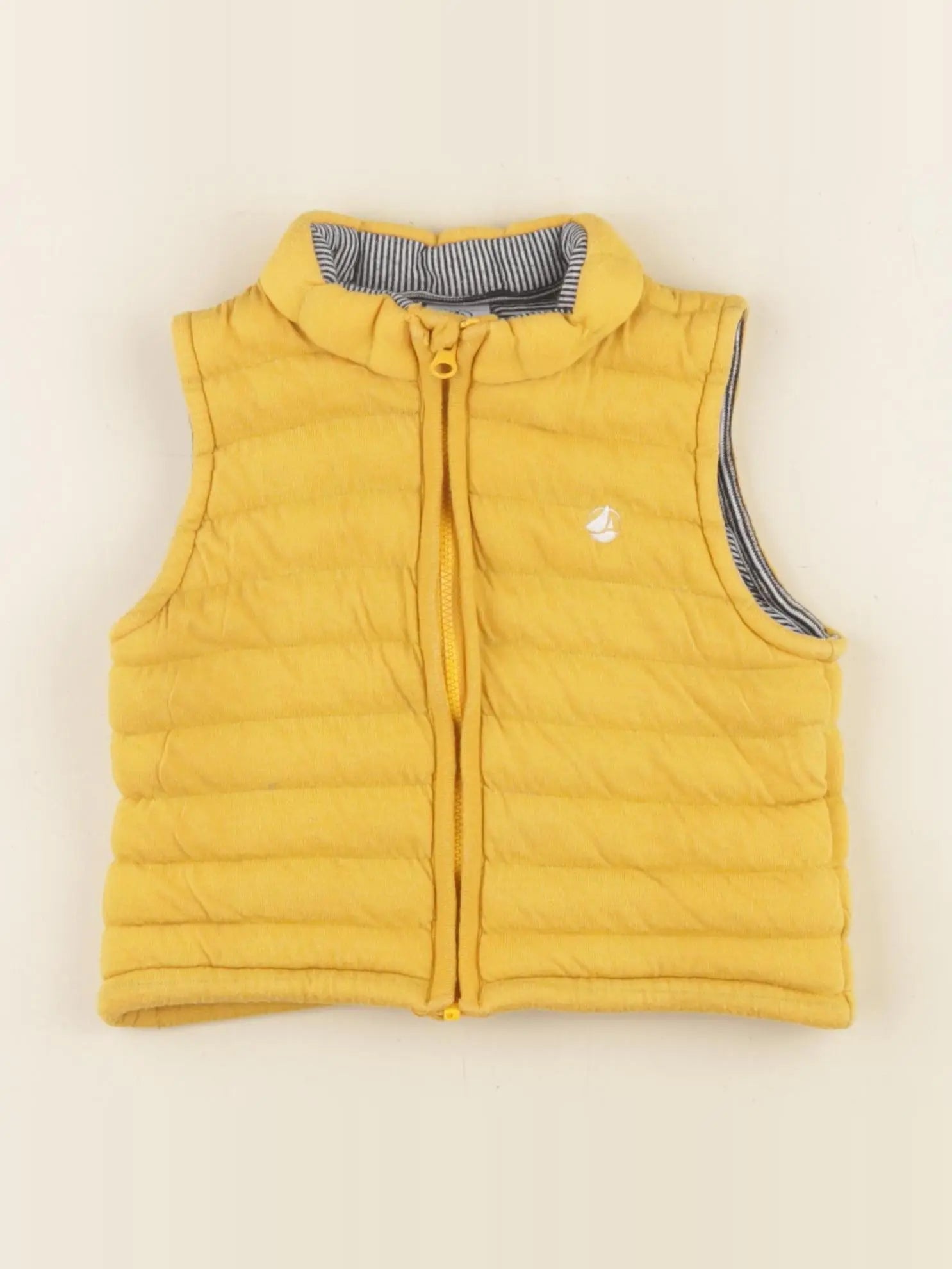 Petit Bateau - gilet jaune - 12 mois
