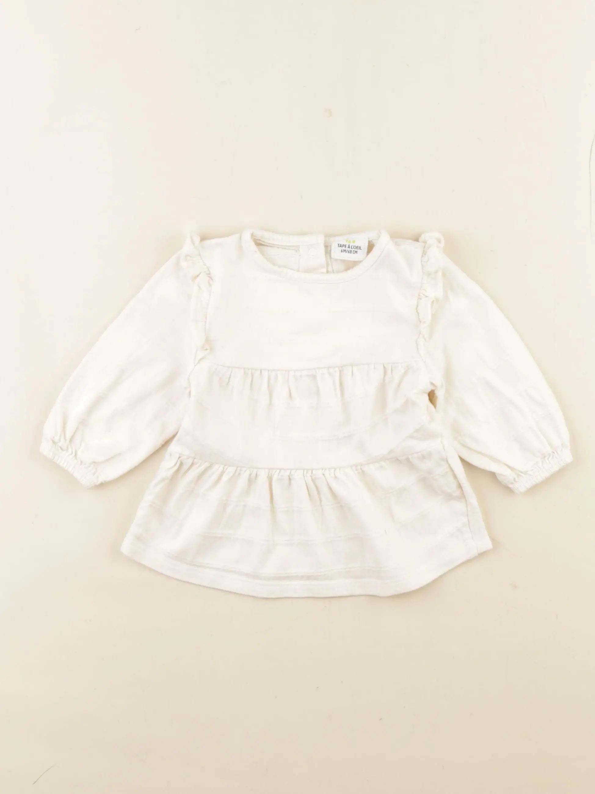 Tape à l'oeil - tee-shirt beige - 6 mois
