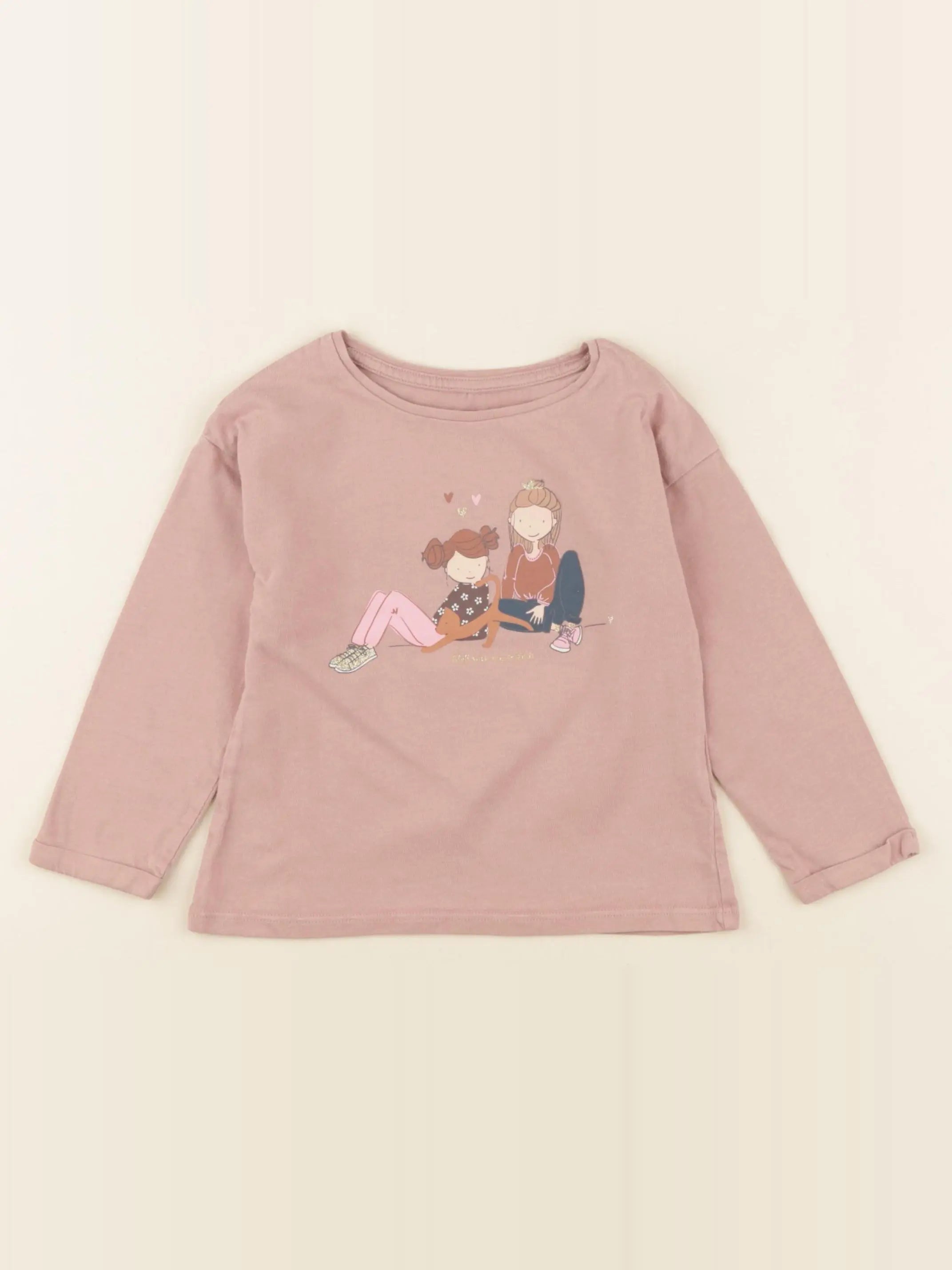 Vertbaudet - tee-shirt rose - 3 ans