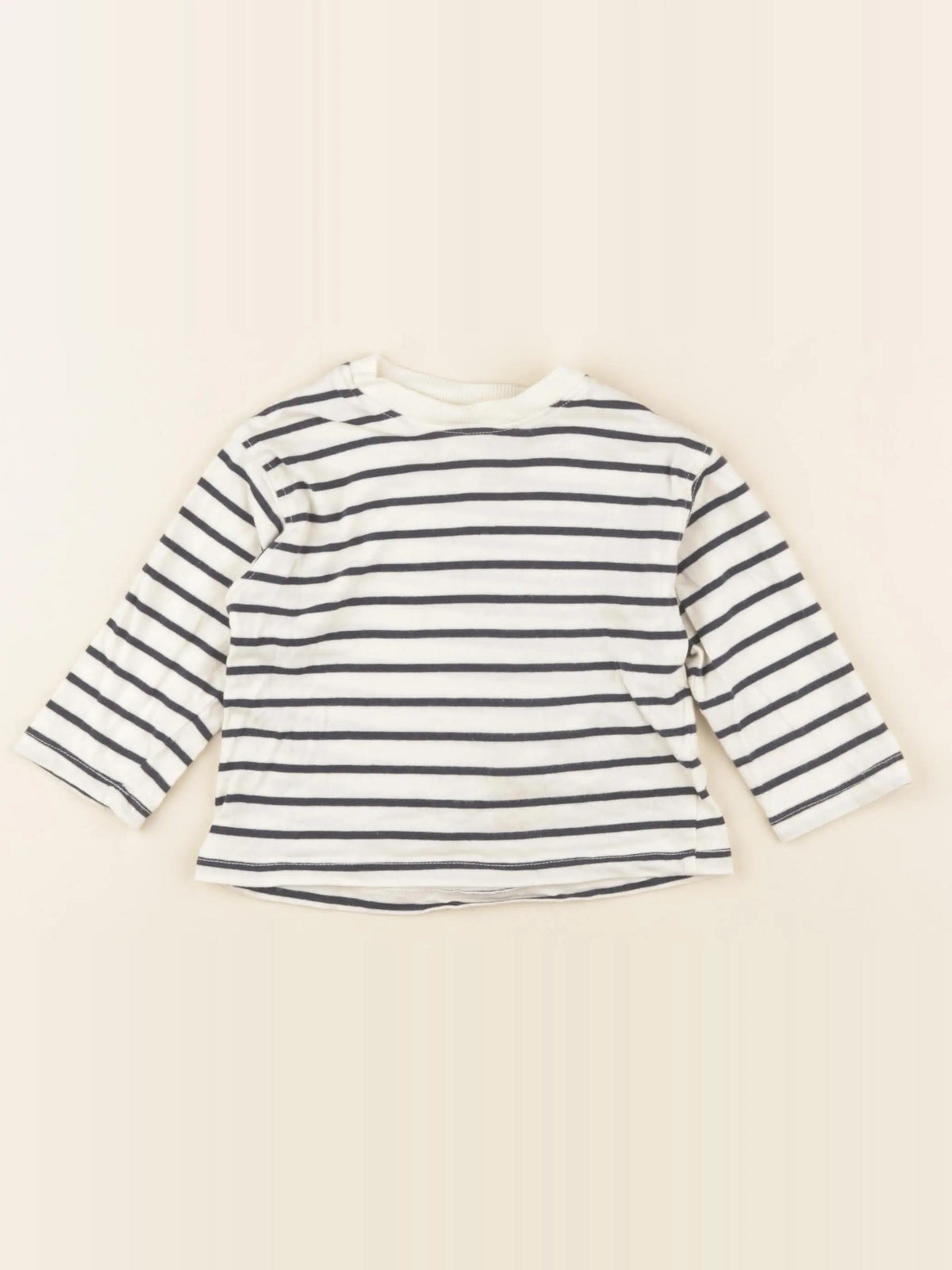 H&M - tee-shirt beige - 6/9 mois