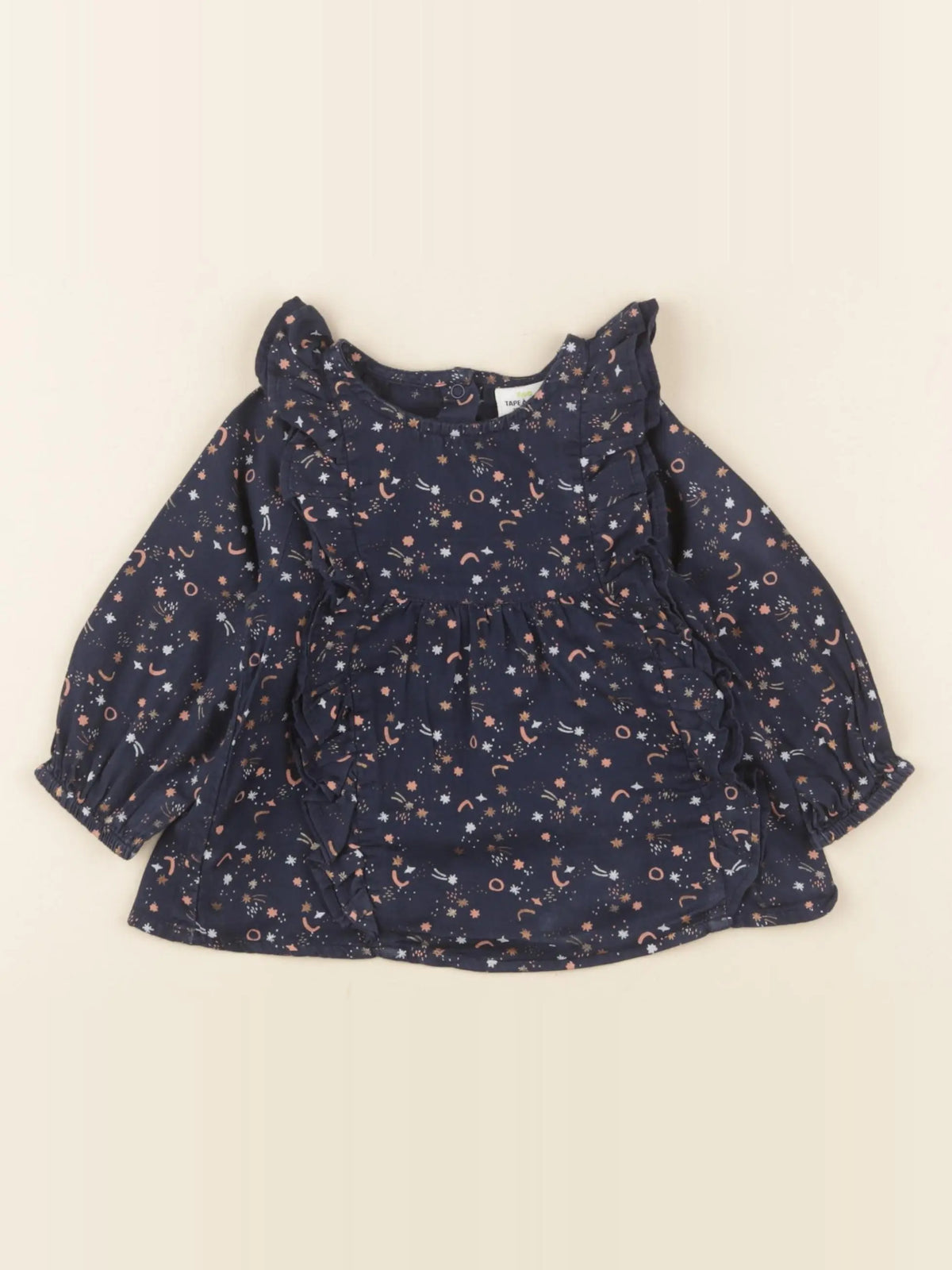 Tape à l'oeil - blouse bleu - 12 mois