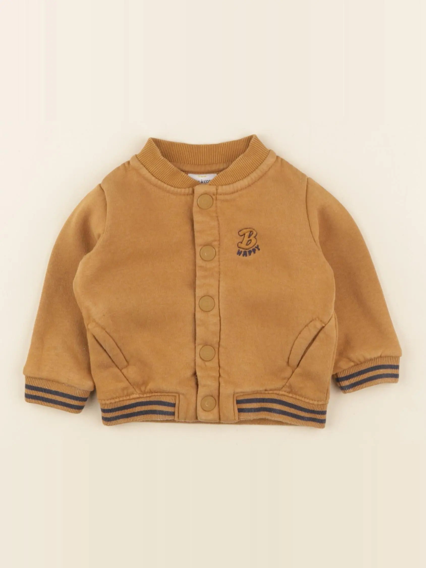 Tape à l'oeil - sweat marron - 6 mois