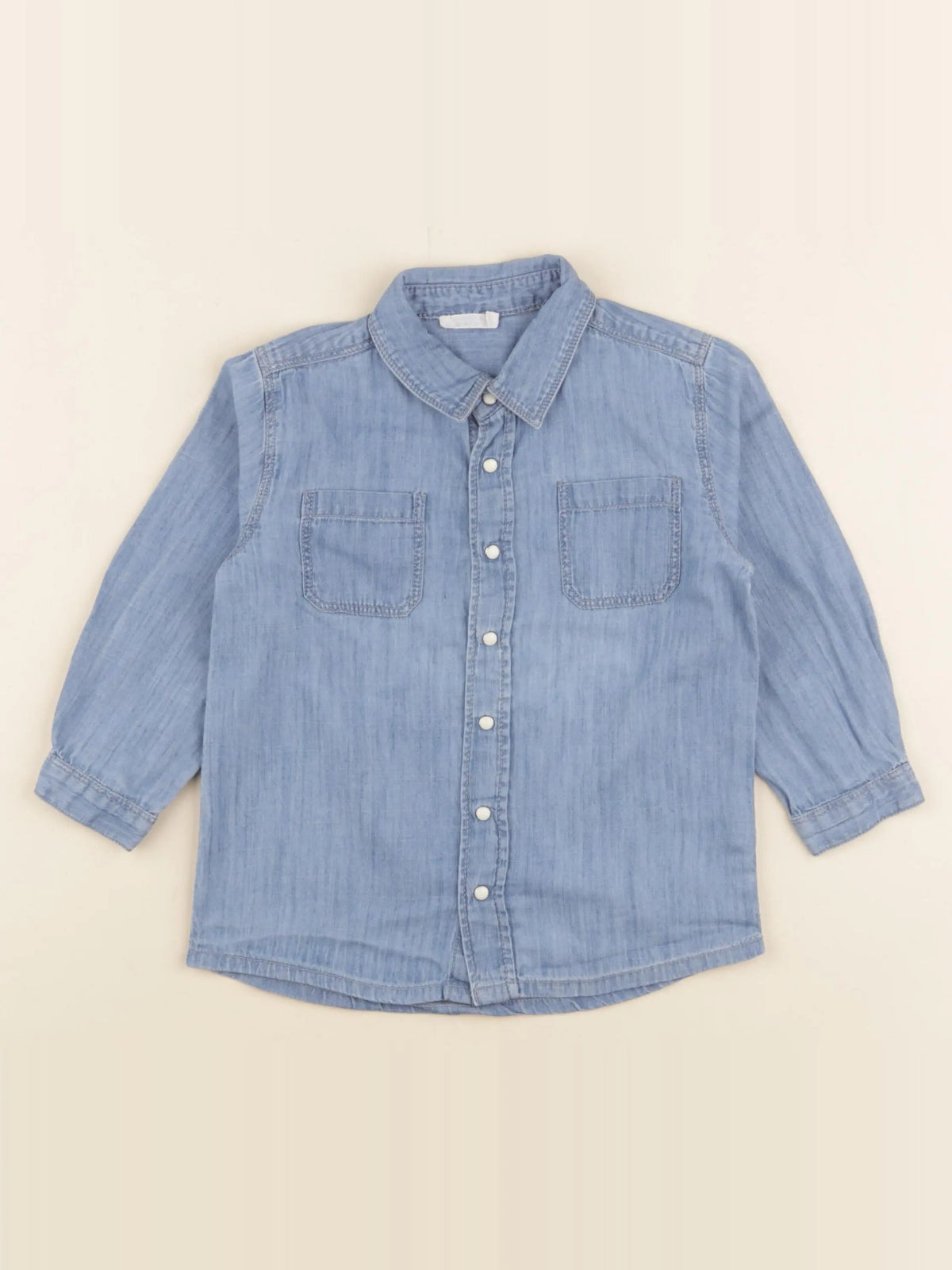 Boutchou - chemise bleu - 36 mois