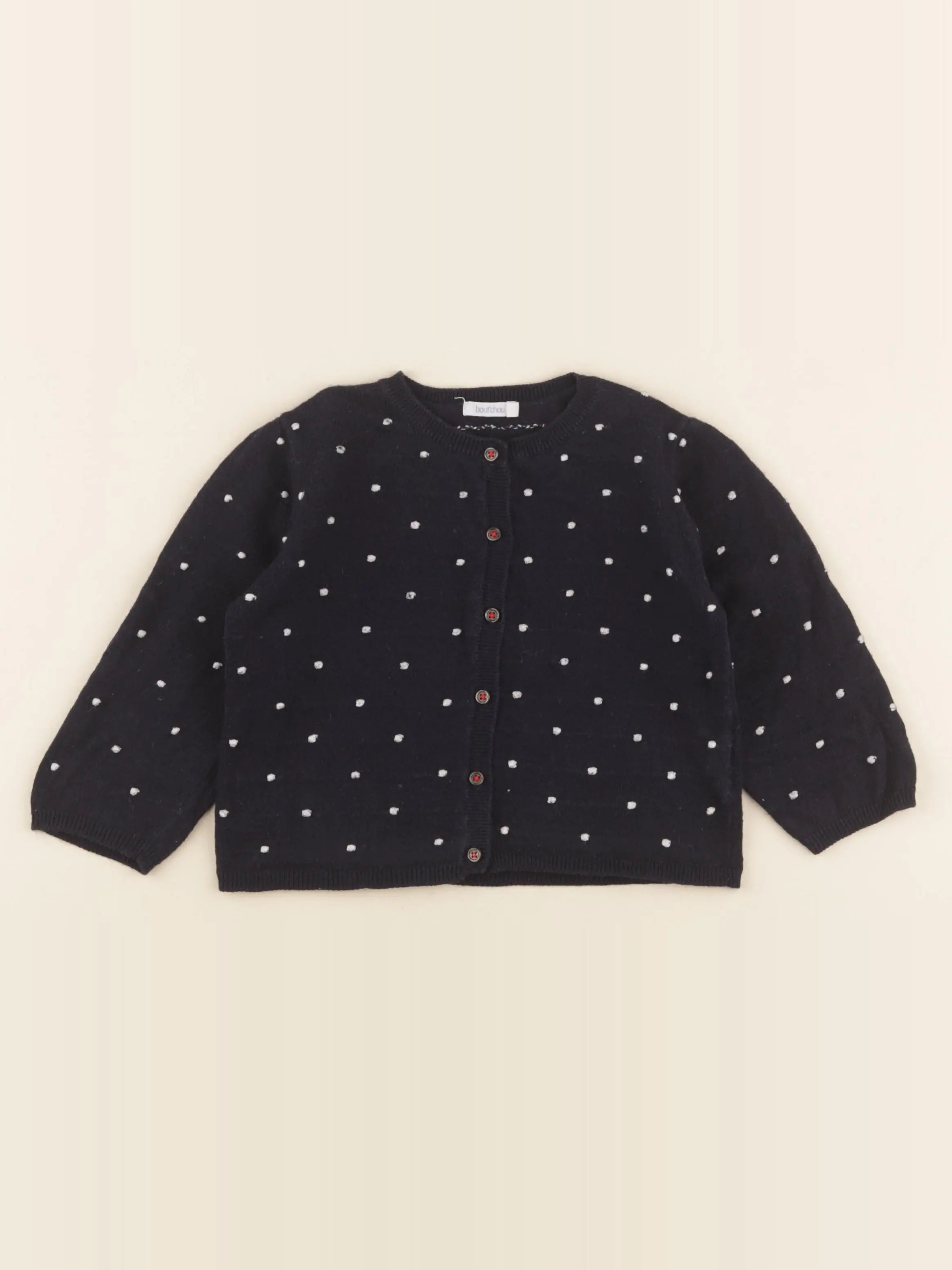 Boutchou - gilet bleu - 24 mois