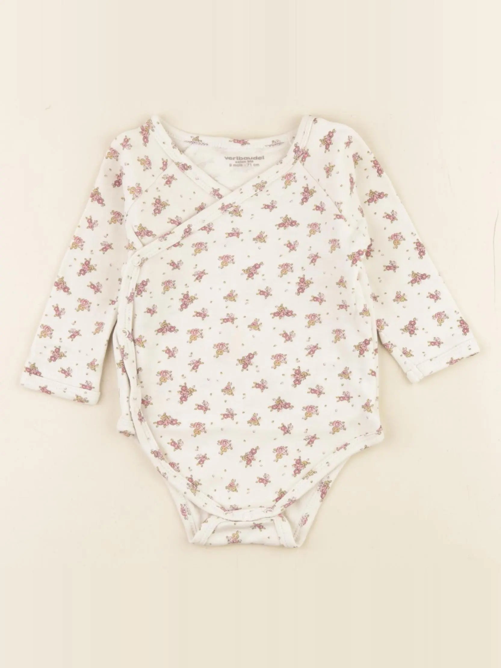 Vertbaudet - body beige - 9 mois