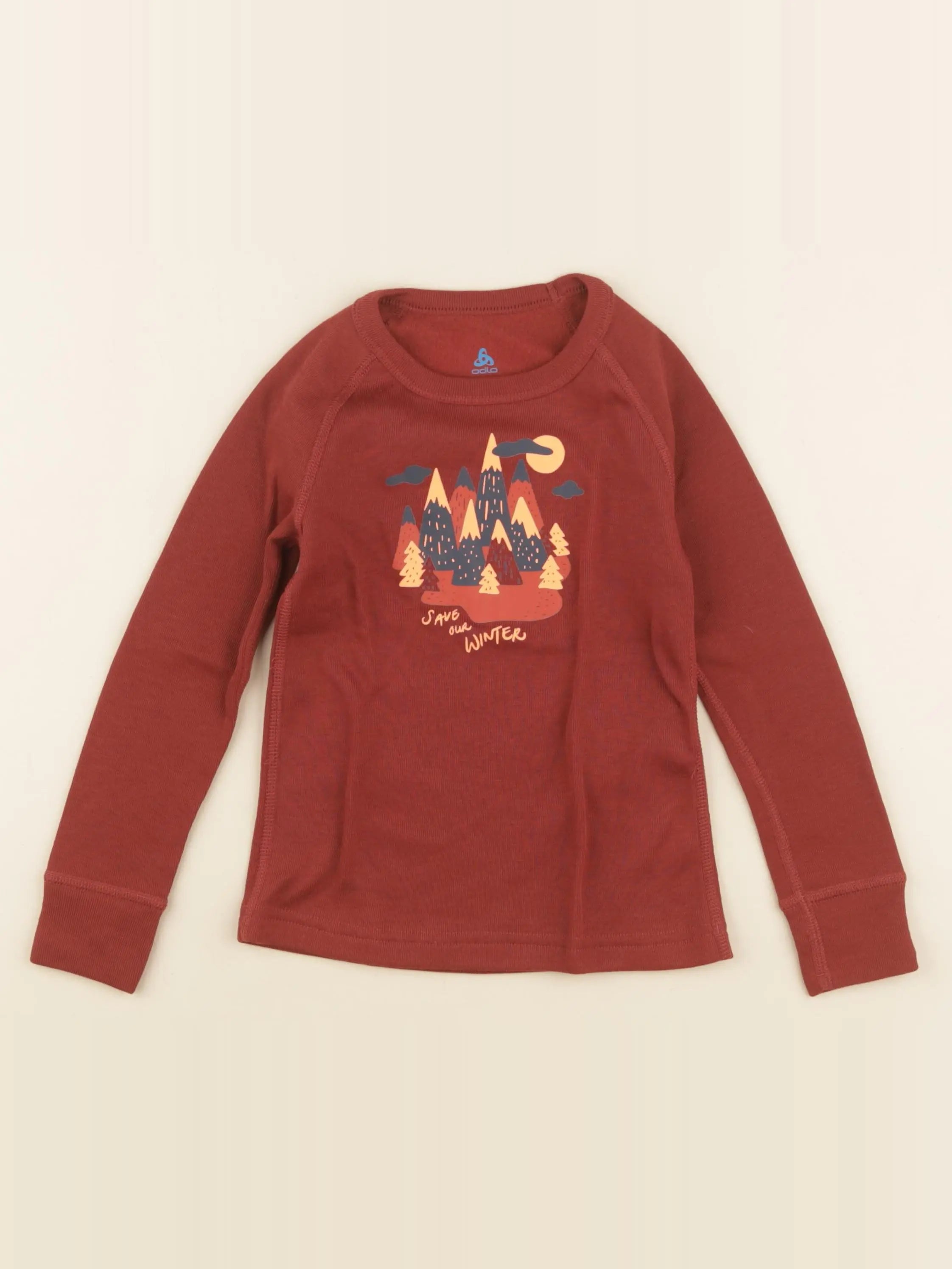 Odlo - tee-shirt technique rouge - 4 ans