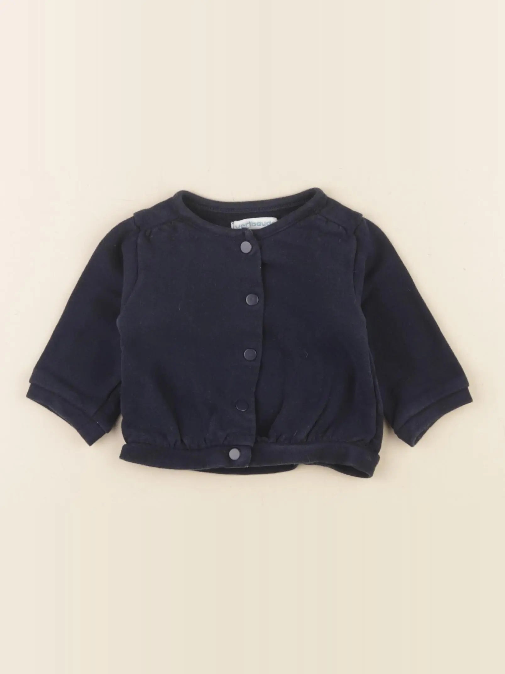 Vertbaudet - sweat bleu - 3 mois