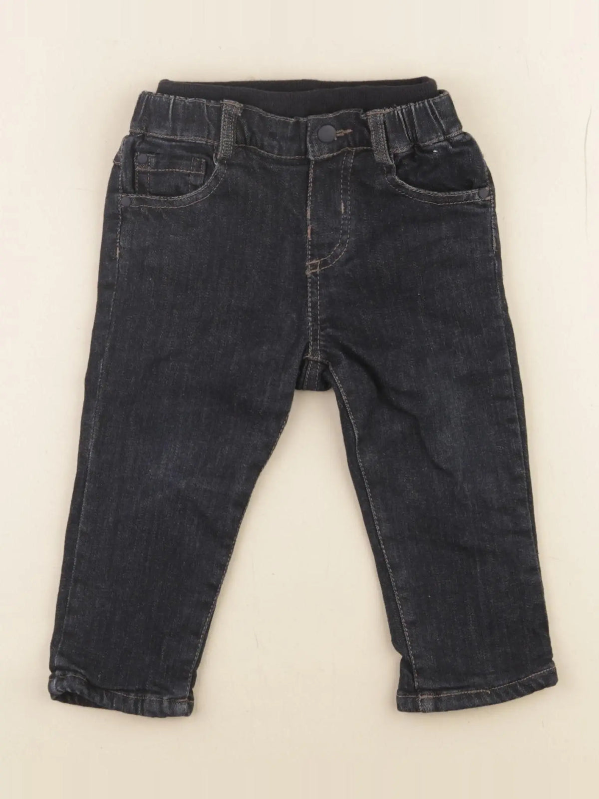 Boutchou - jean doublé bleu - 9 mois