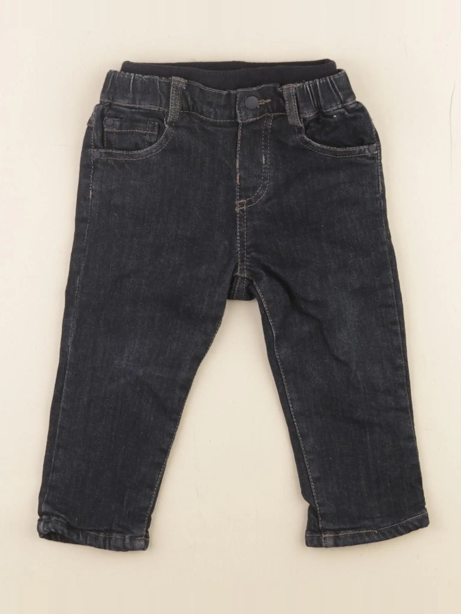 Boutchou - jean doublé bleu - 9 mois