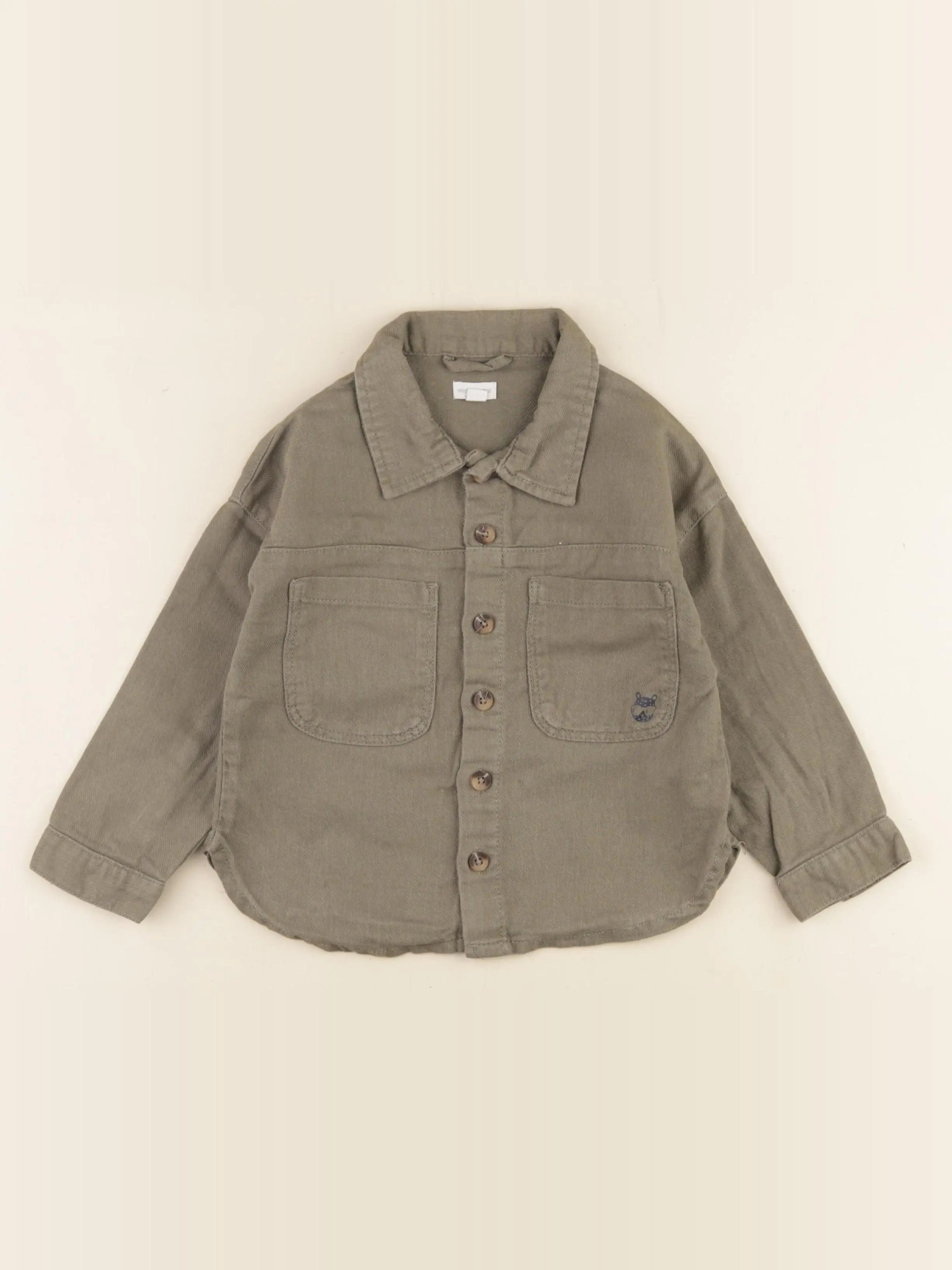 Vertbaudet - chemise vert - 36 mois