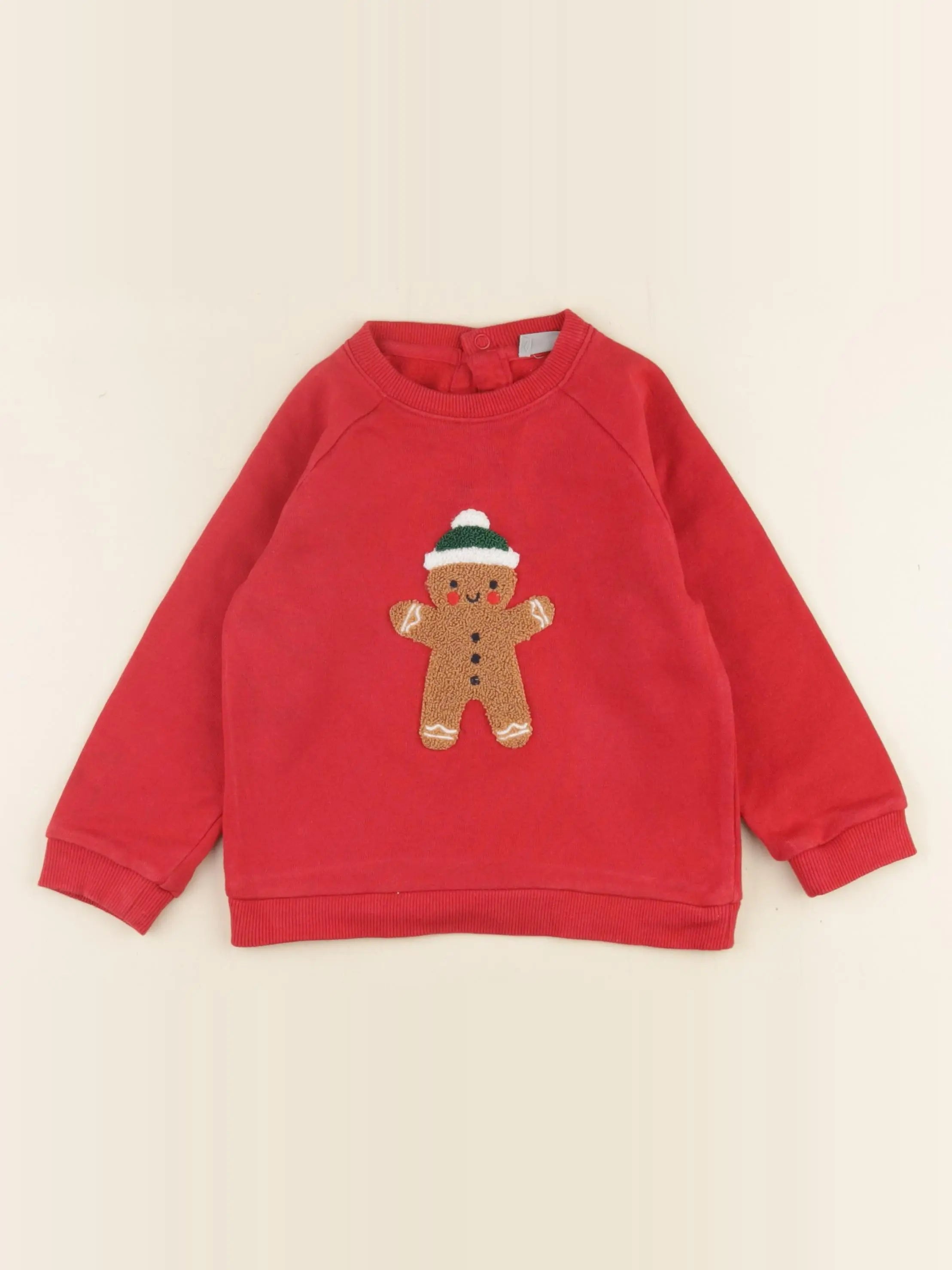 Boutchou - sweat rouge - 36 mois