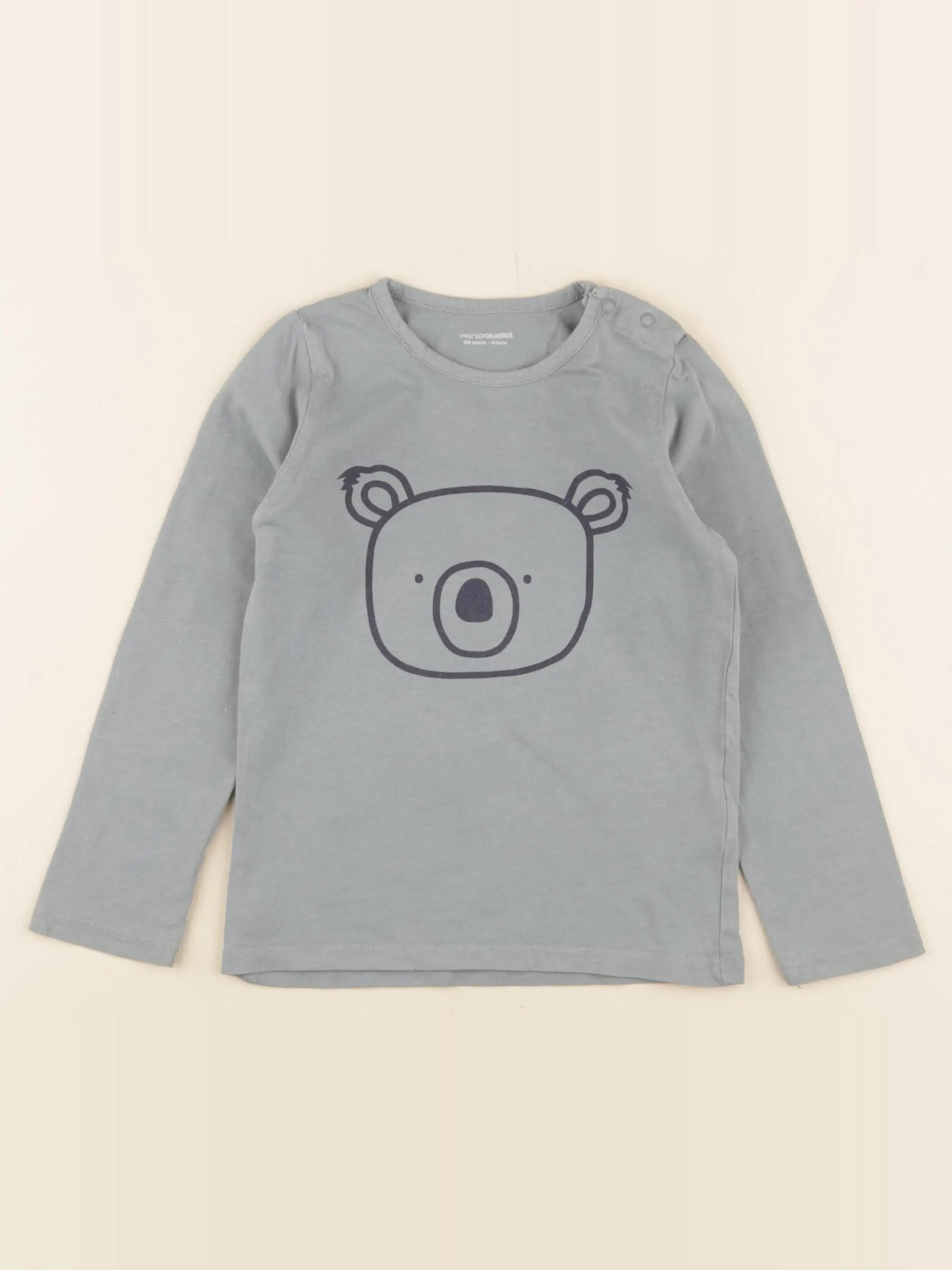 Vertbaudet - tee-shirt bleu - 36 mois