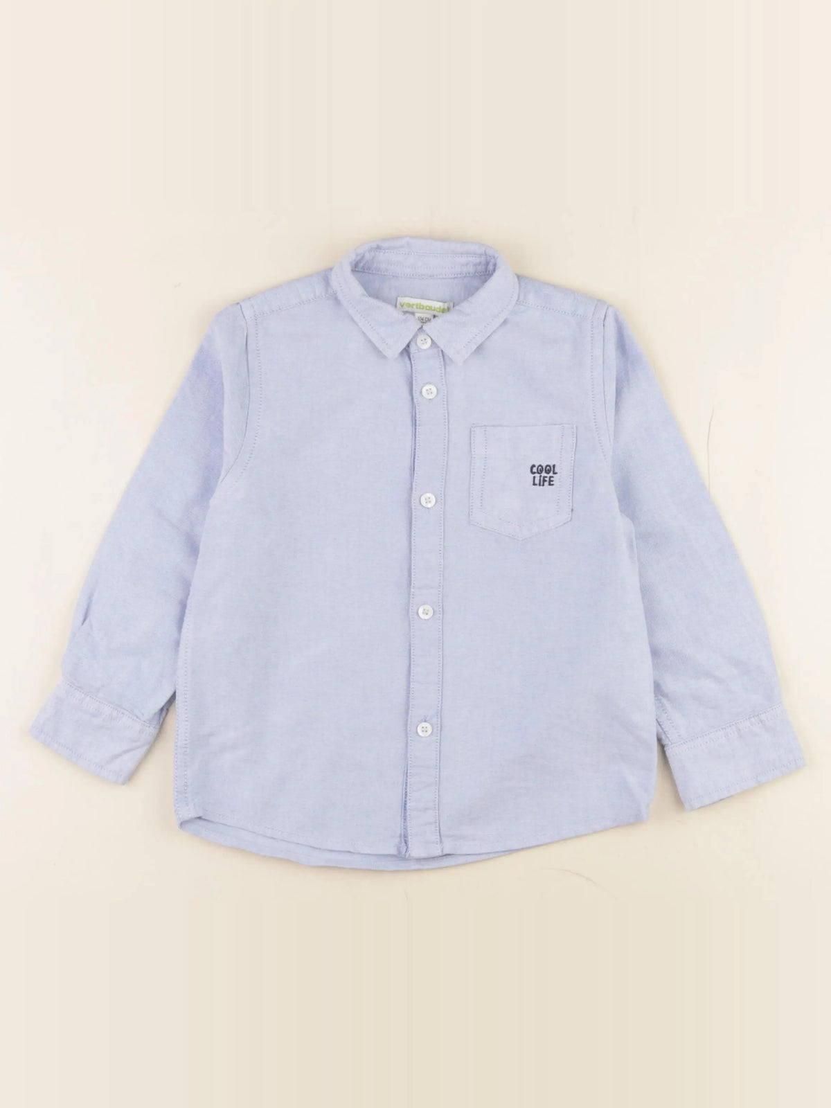 Vertbaudet - chemise bleu - 4 ans