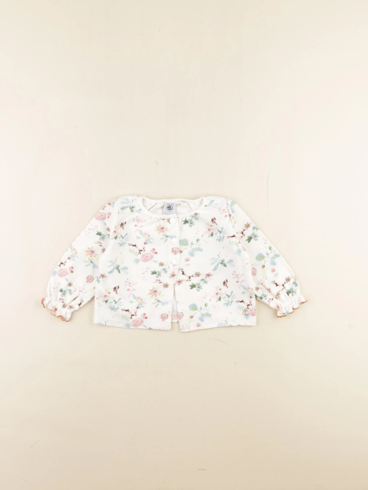 Petit Bateau - sweat multicolore - 12 mois