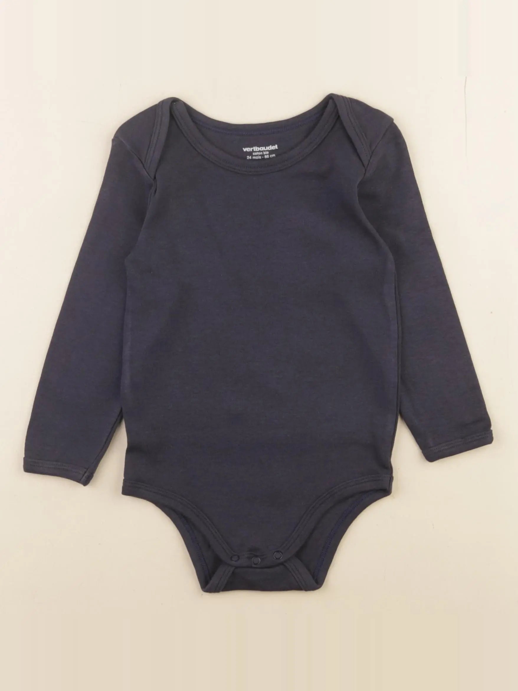 Vertbaudet - body bleu - 24 mois