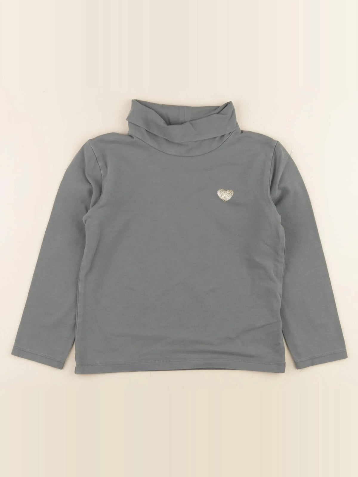 Vertbaudet - sous-pull vert, or - 6 ans