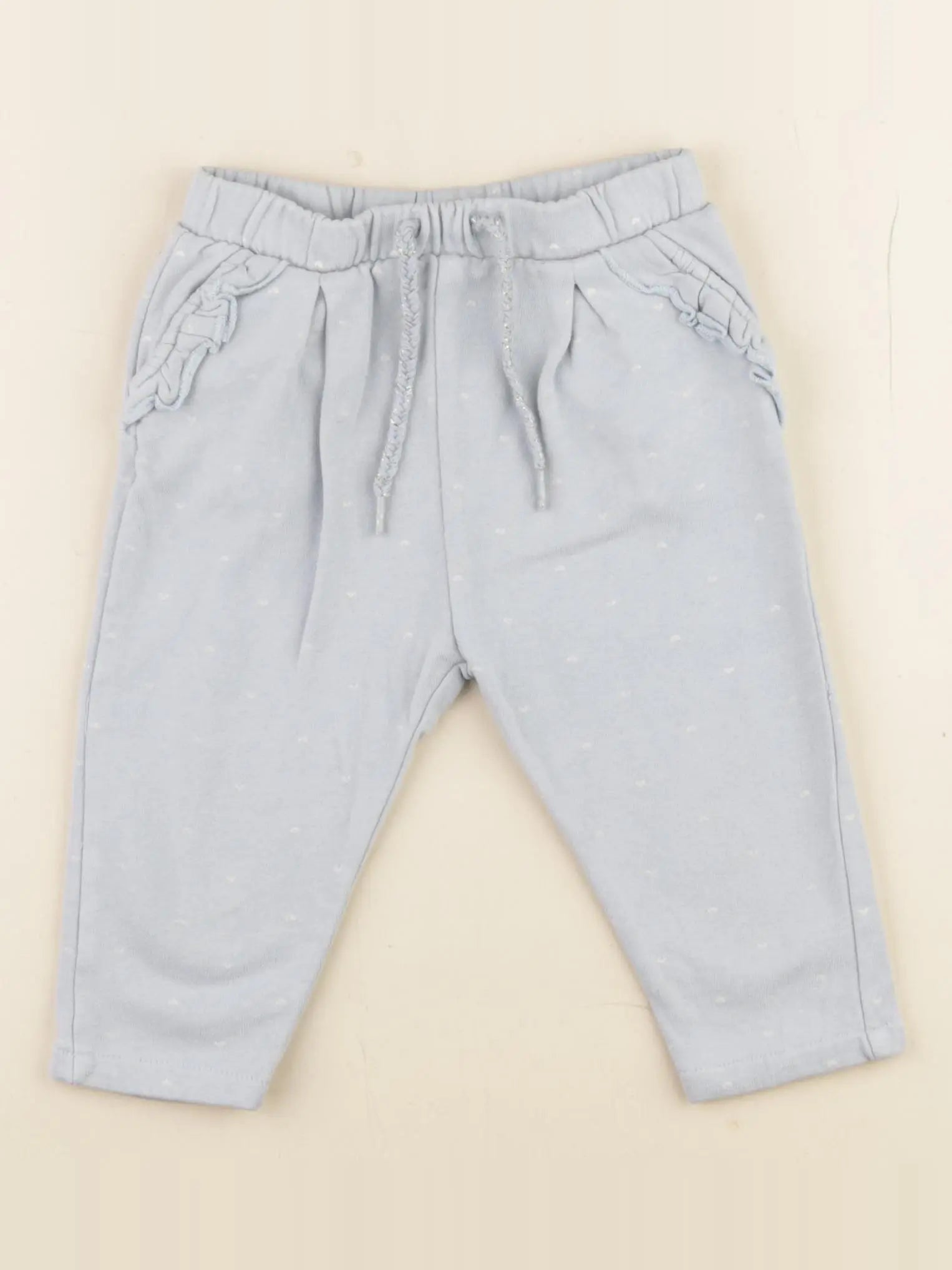 Vertbaudet - jogging bleu, or - 12 mois