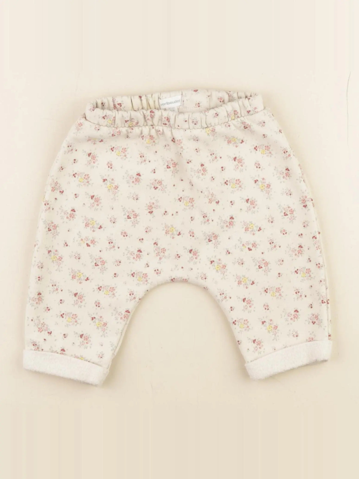 Vertbaudet - jogging beige - 6 mois