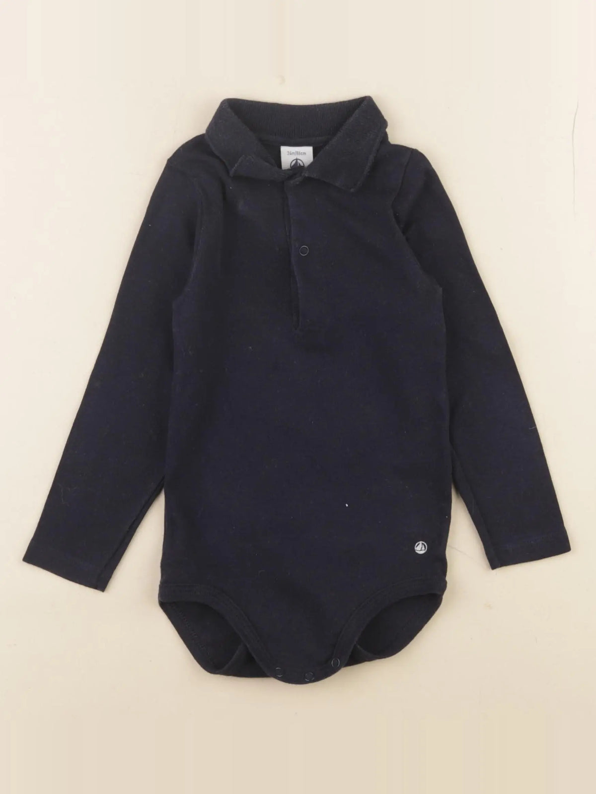 Petit Bateau - body bleu - 24 mois