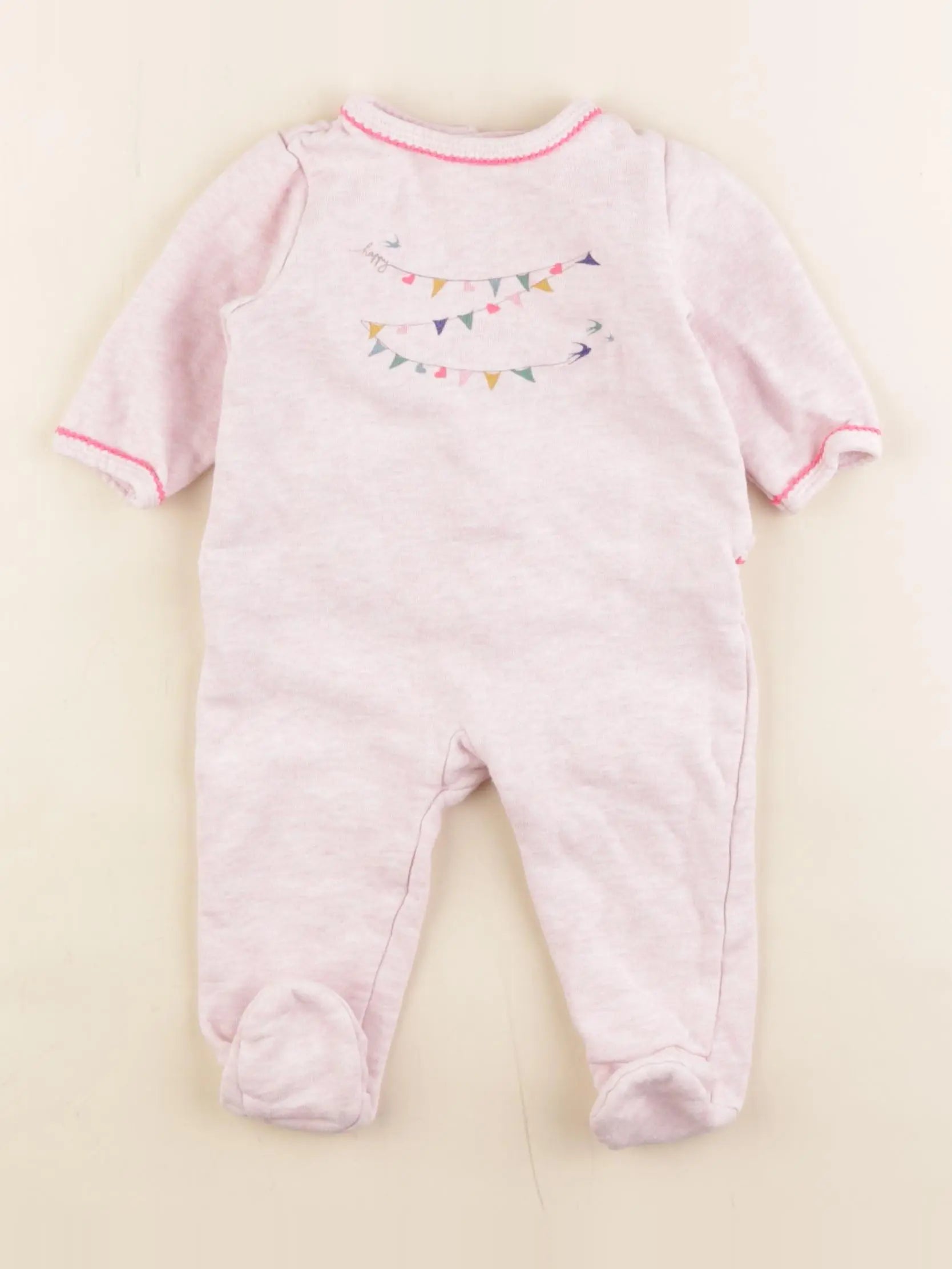 Boutchou - pyjama coton rose - 6 mois