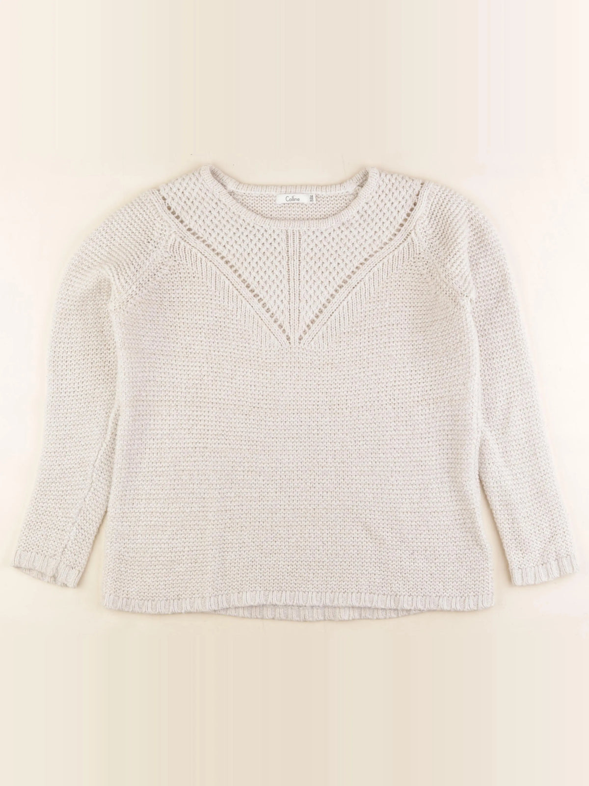 Vertbaudet - pull grossesse beige, or - 38 à 40